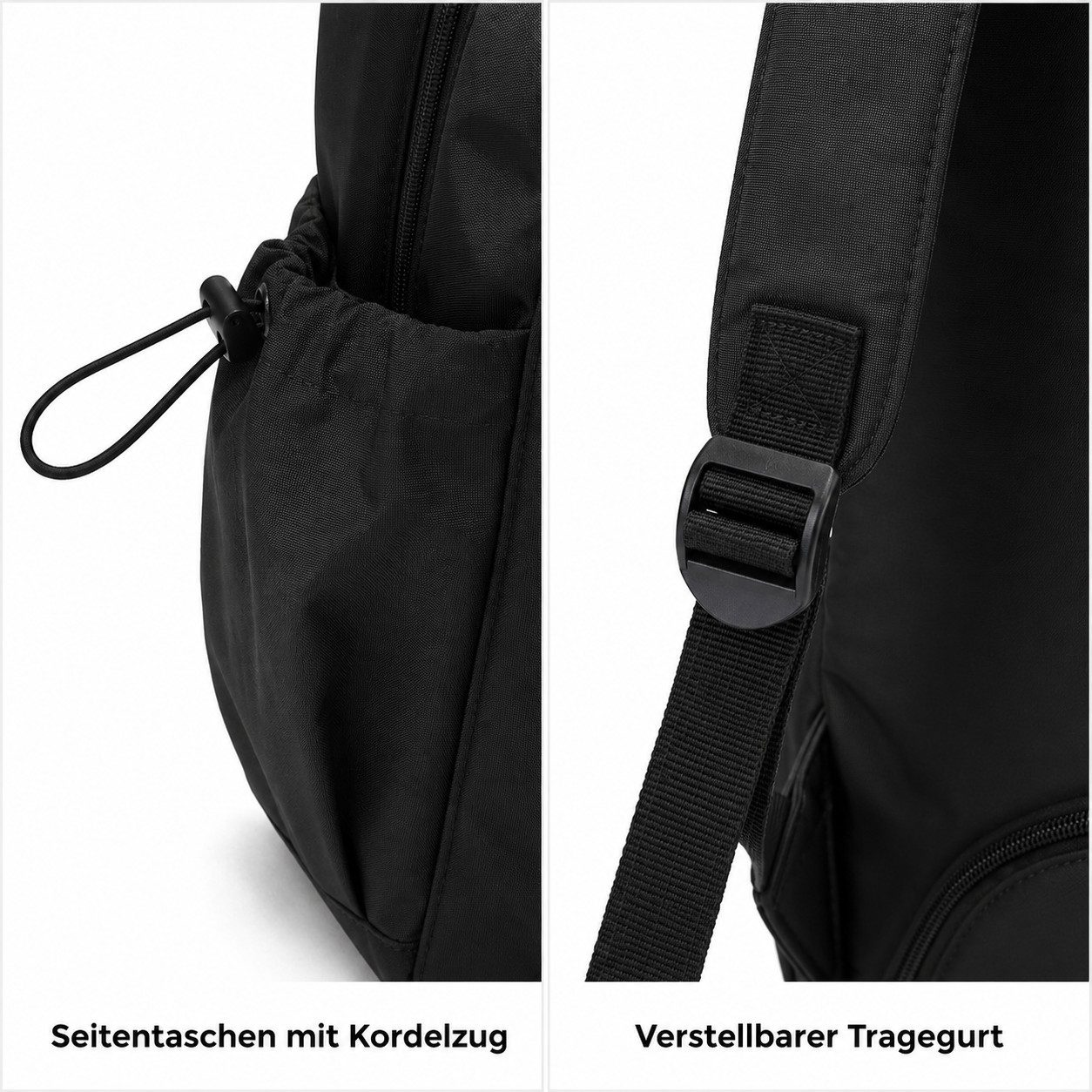 OYLCDI Rucksack Reiserucksack Freizeitrucksack Tagesrucksack mit Reißverschlussfach (42 x 31 x 22 cmgroßes Fassungsvermögen,Handgepäck Rucksack, verstellbaren S – Bild 5 von 5
