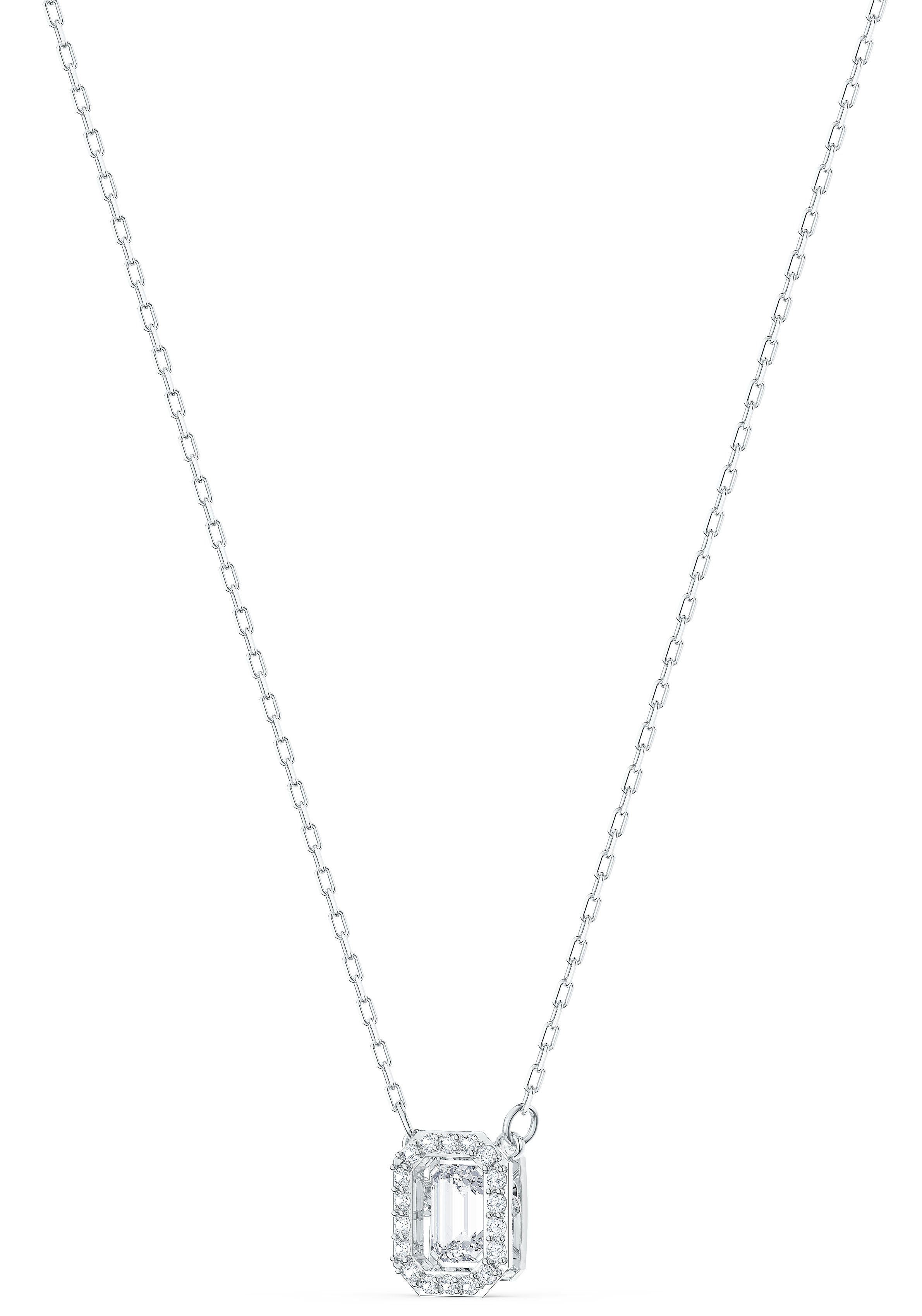 Swarovski Kette mit Anhänger Una Millenia Dc, mit Swarovski® Kristall, Swarovski® Zirkonia (synth)