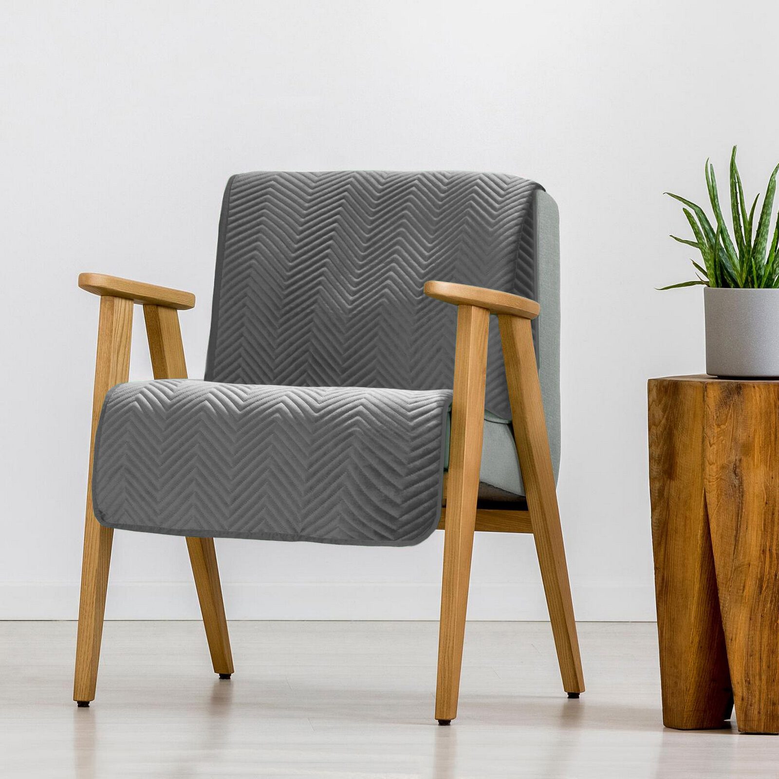 Eurofirany Bettüberwurf SOFIA zweiseitige Steppdecke hochwertige Allzweckdecke L XL XXL, Elegante Tagesdecke Velvet Sesseldecke Sofadecke Überwurf Samt – Bild 2 von 4