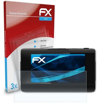 atFoliX Schutzfolie Displayschutz für Navitel R400, (3 Folien), Ultraklar und hartbeschichtet