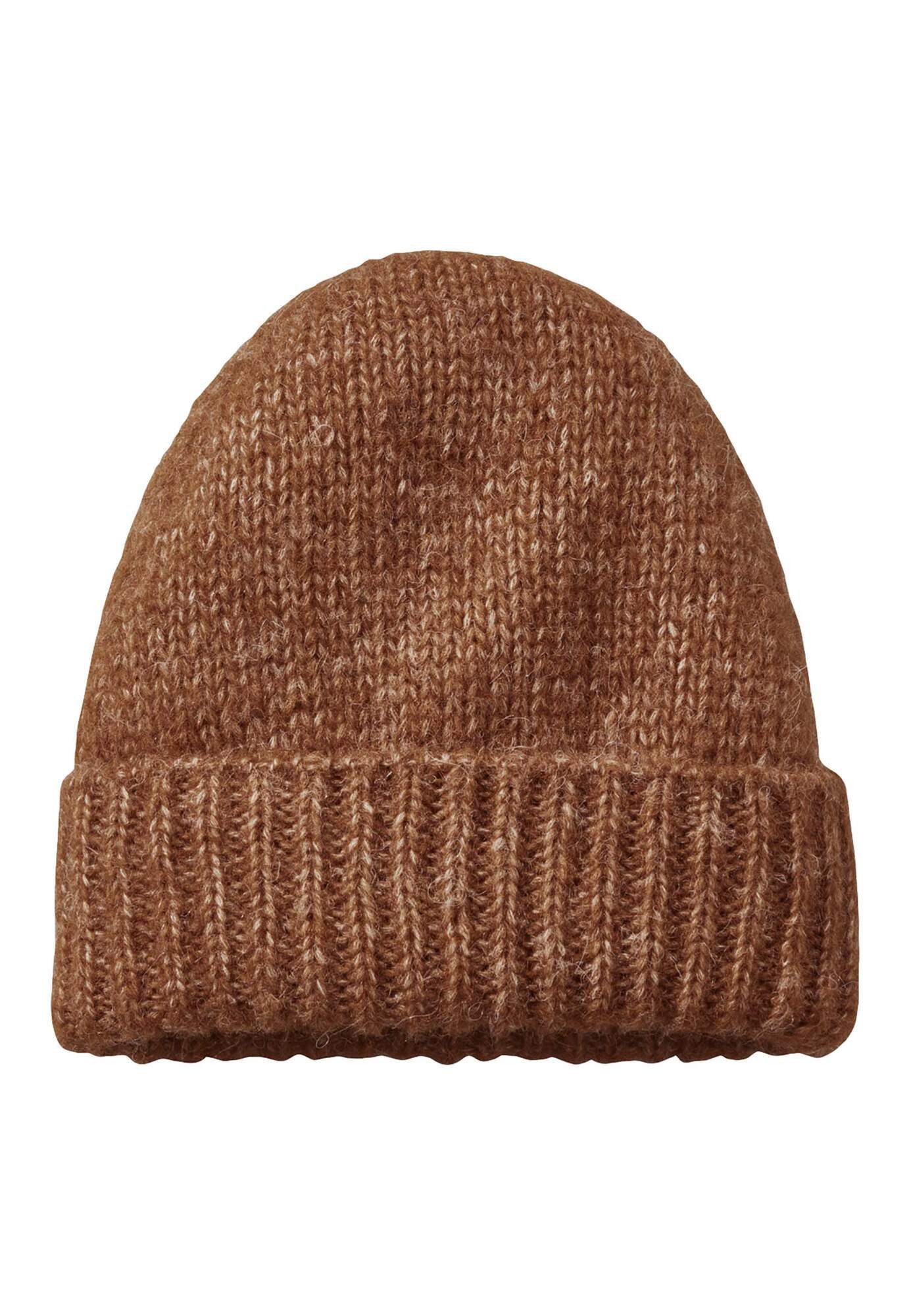 Hessnatur Strickmütze aus Alpaka mit Bio-Pima-Baumwolle (1-St)