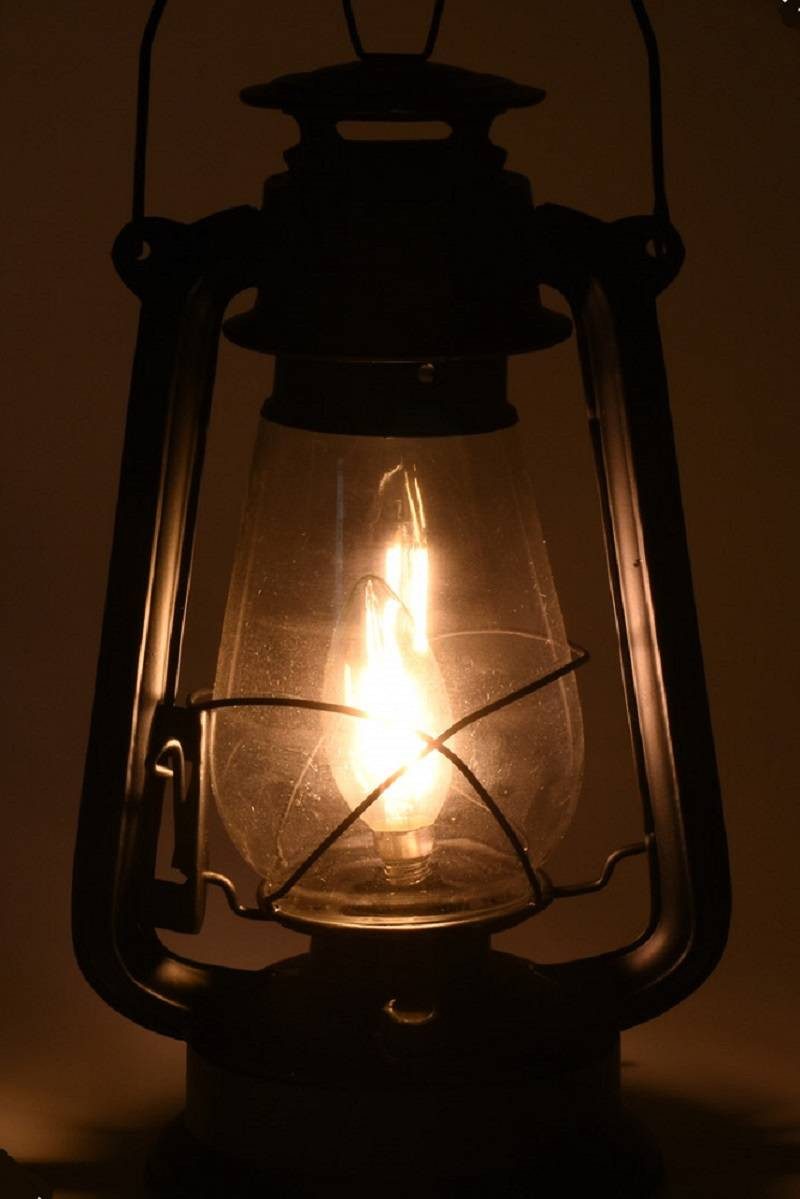 Seasonals LED Laterne XX8-112150 LED Sturmlaterne Garten 30cm Retro Design günstig online kaufen