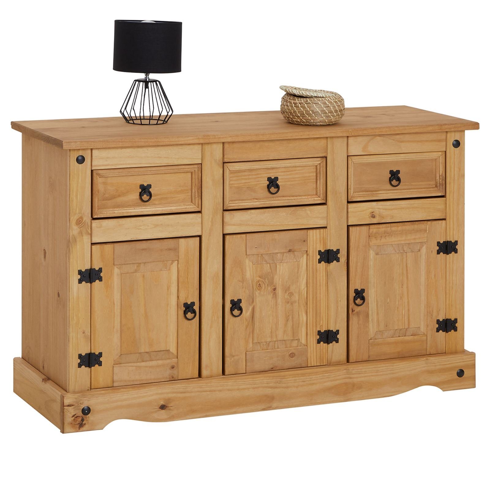 CARO-Möbel Sideboard SALSA, Kommode mit Stauraum im Mexiko Stil, Anrichte L günstig online kaufen