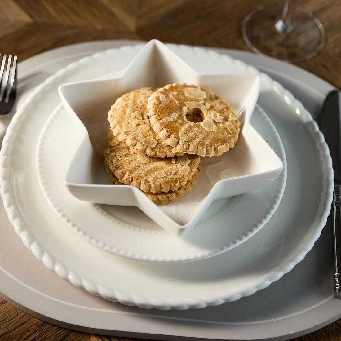 Rivièra Maison Geschirr Schale Snowflake Bowl günstig online kaufen