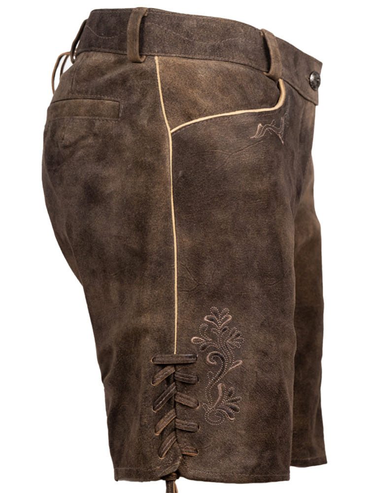 Spieth & Wensky Trachtenlederhose Lederhose Damen kurz Glenda ZV E/Keder
