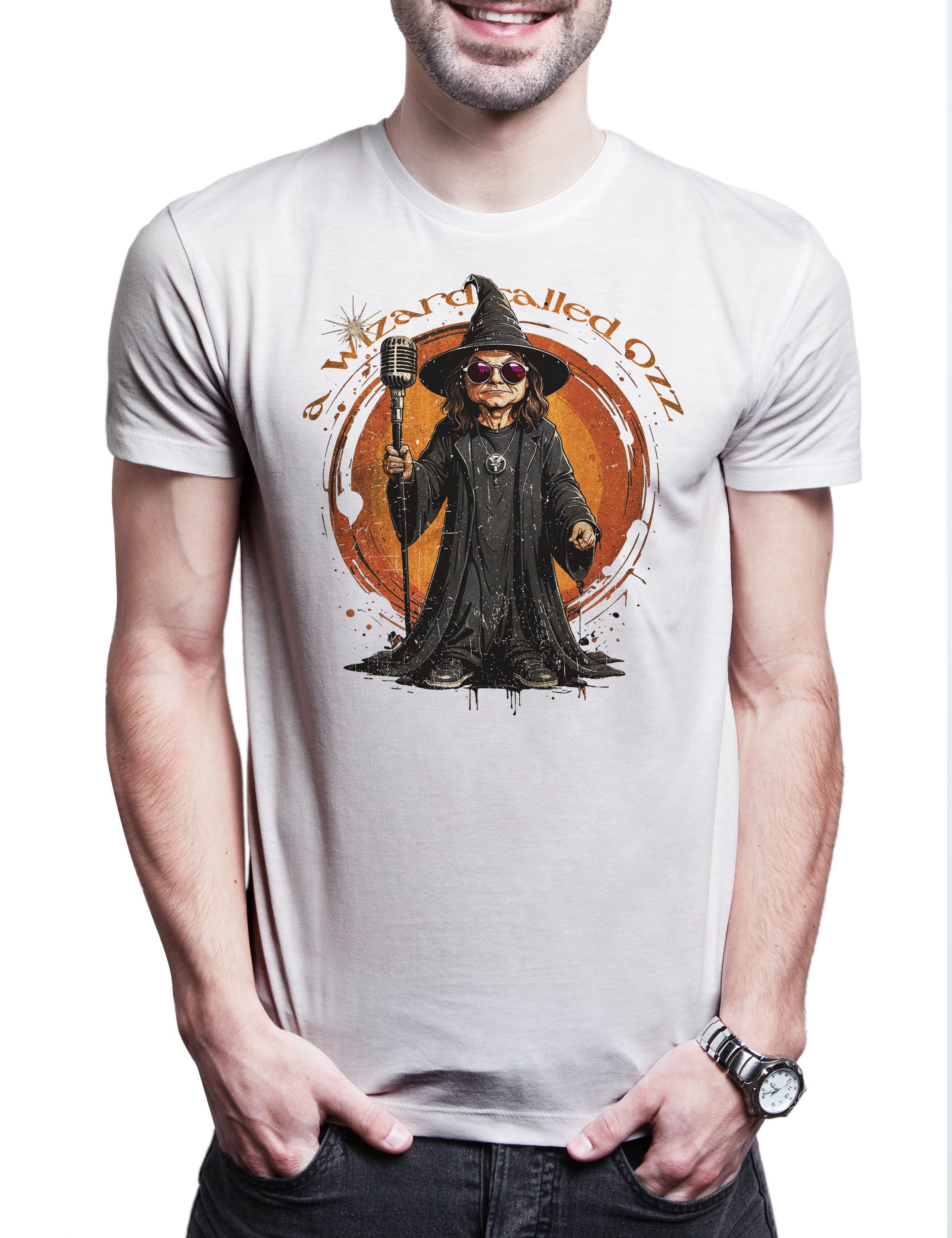 Urban Backwoods Print-Shirt The Wizard Of Ozz Herren T-Shirt Ozzy Memorial Shirt Prince Of (1-tlg) Darkness Osbourne Sabbath Heavy