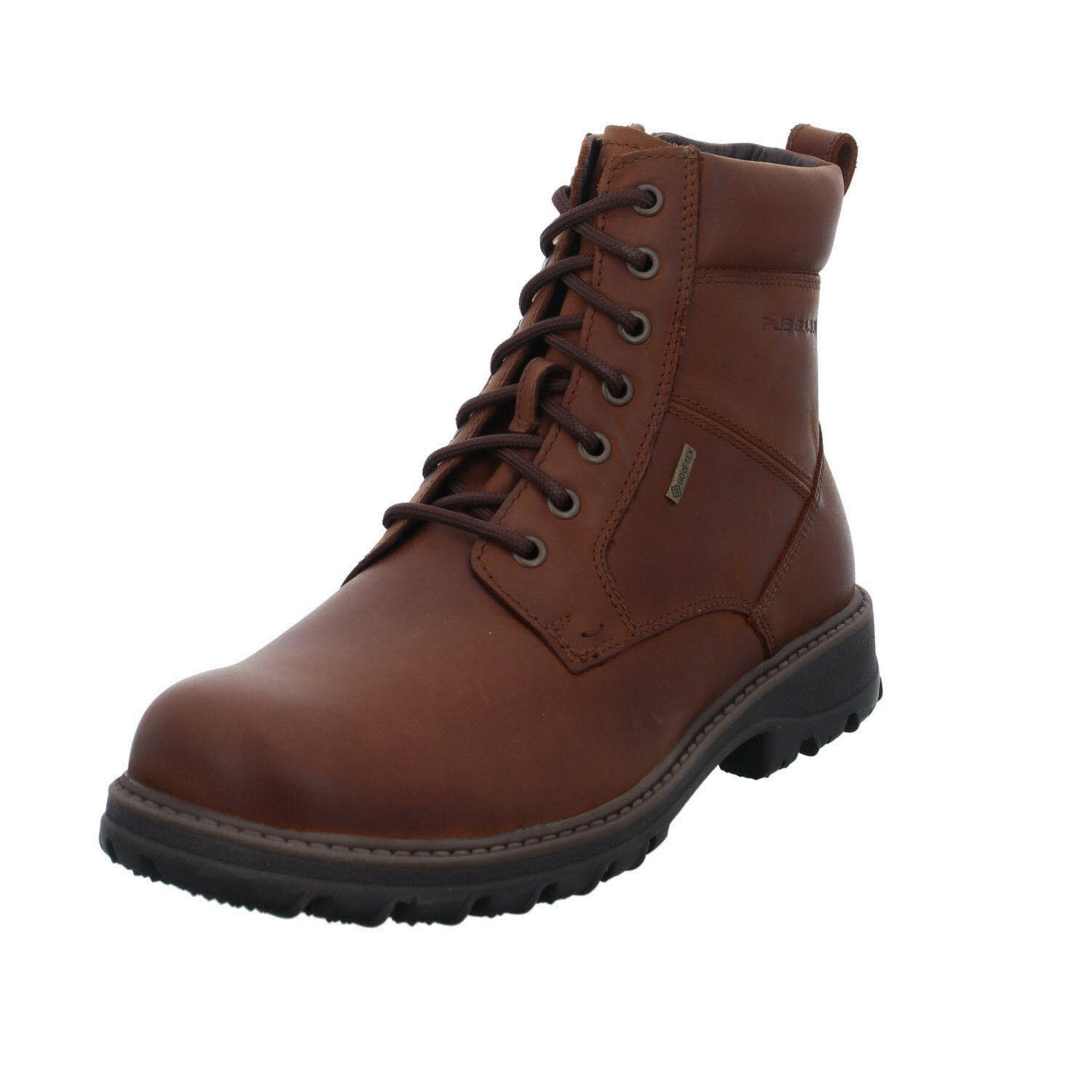 Fettleder Fettleder uni Chelseaboots bison Schnürboots Pius Gabor