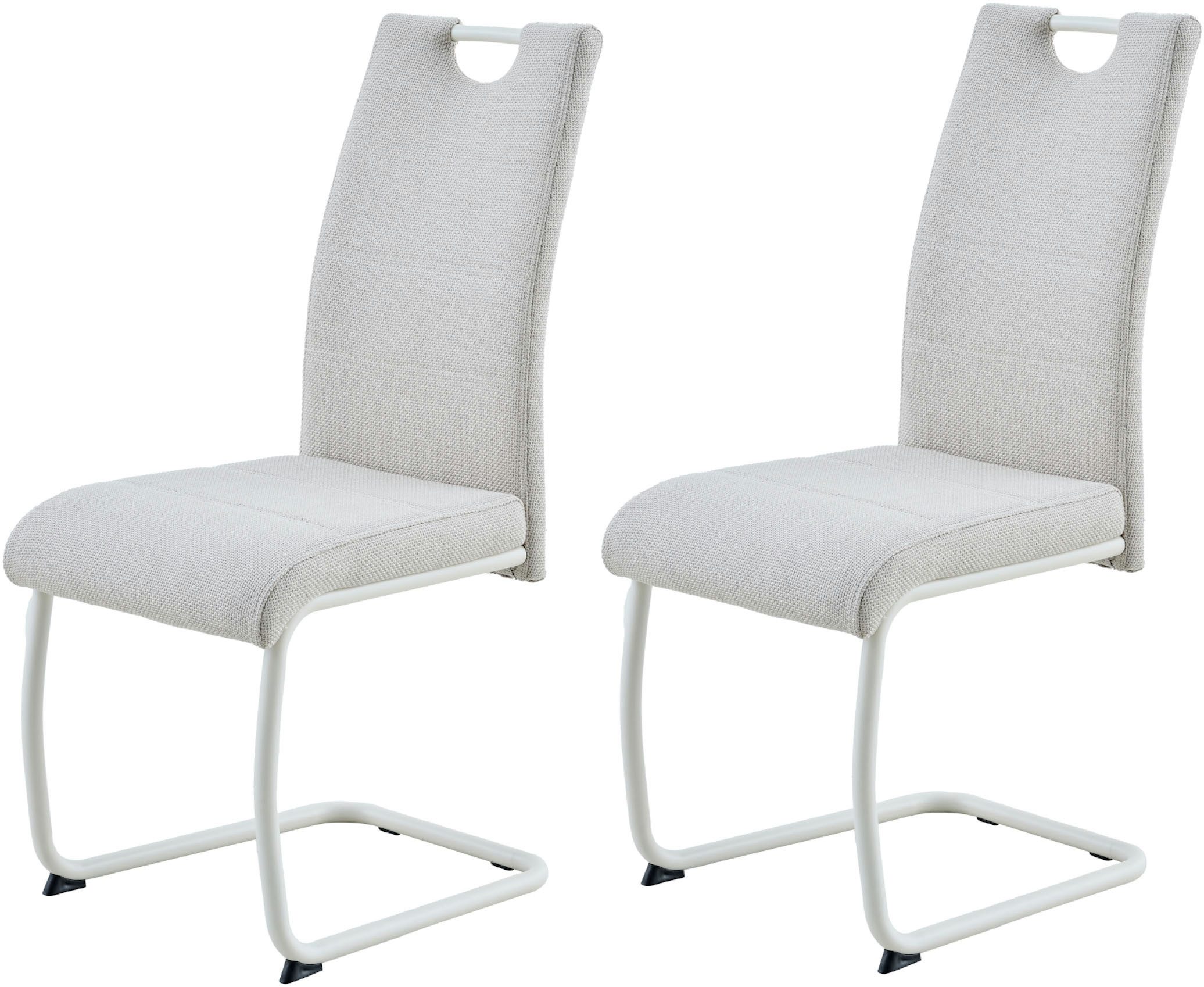 HELA Freischwinger FLORENZ (Set, 2 St), Rundrohrgestell Matching Colour, gepolstert, mit Griff
