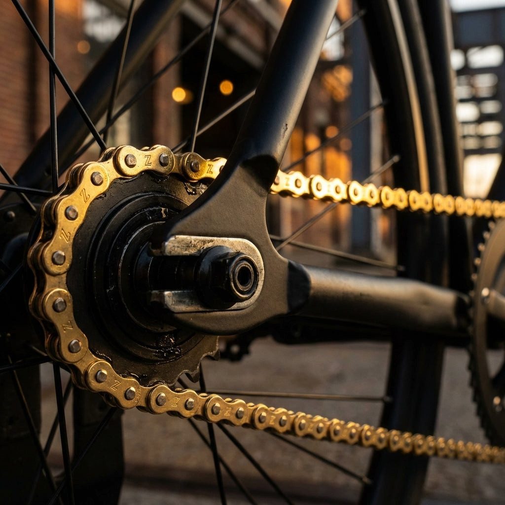 KMC Fahrradkette KMC Z1 Wide Fahrradkette 1/2 x 1/8 Zoll Gold - 112 Glieder Singlespeed