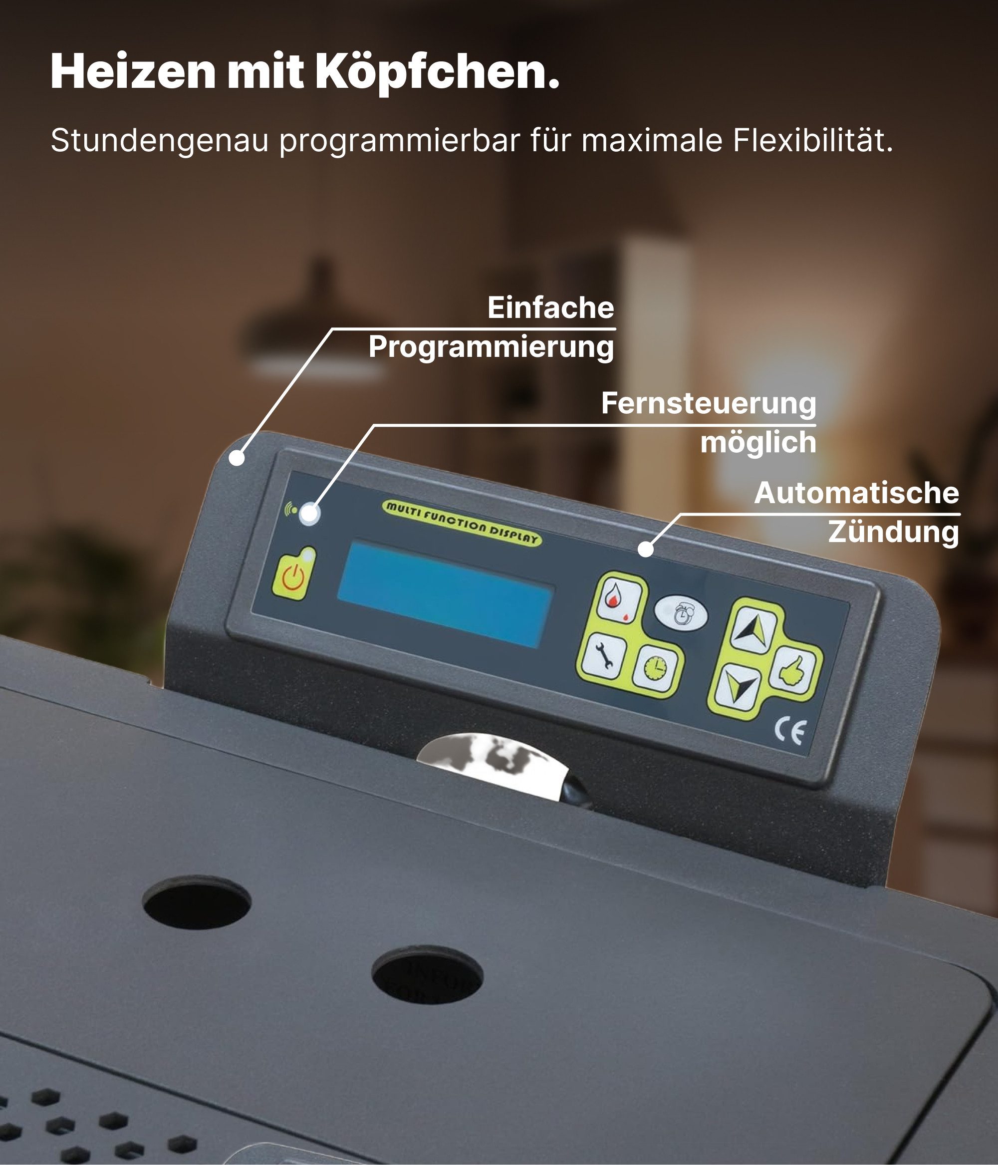 NEMAXX Pellet Stove P9_Pellet Stove_black