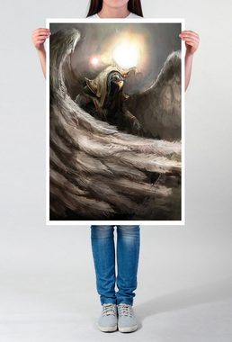 Sinus Art Poster Bild 60x90cm Poster Mythologisches Wesen aus Adler und Amon Ra