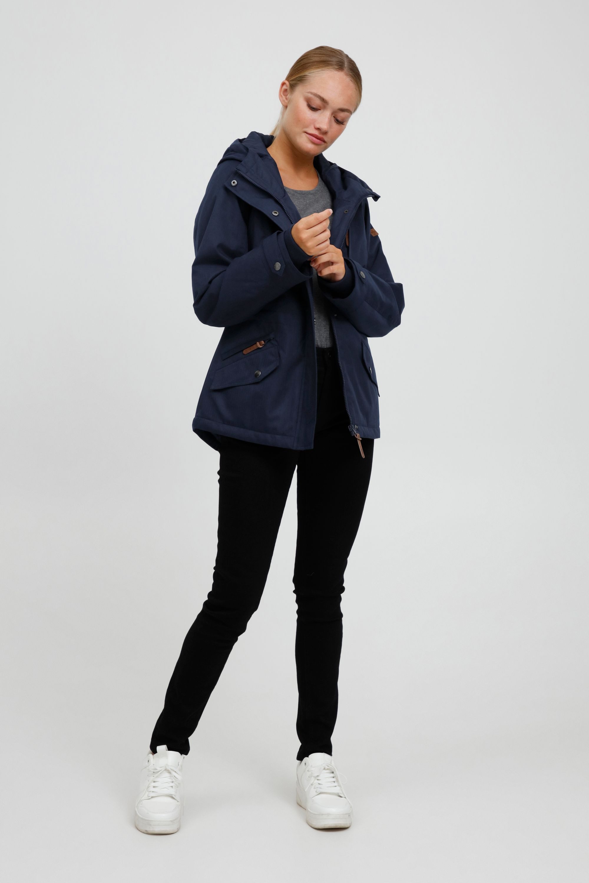 OXMO Kurzjacke OXBellissa Warme Jacke mit hochabschließendem Kragen günstig online kaufen