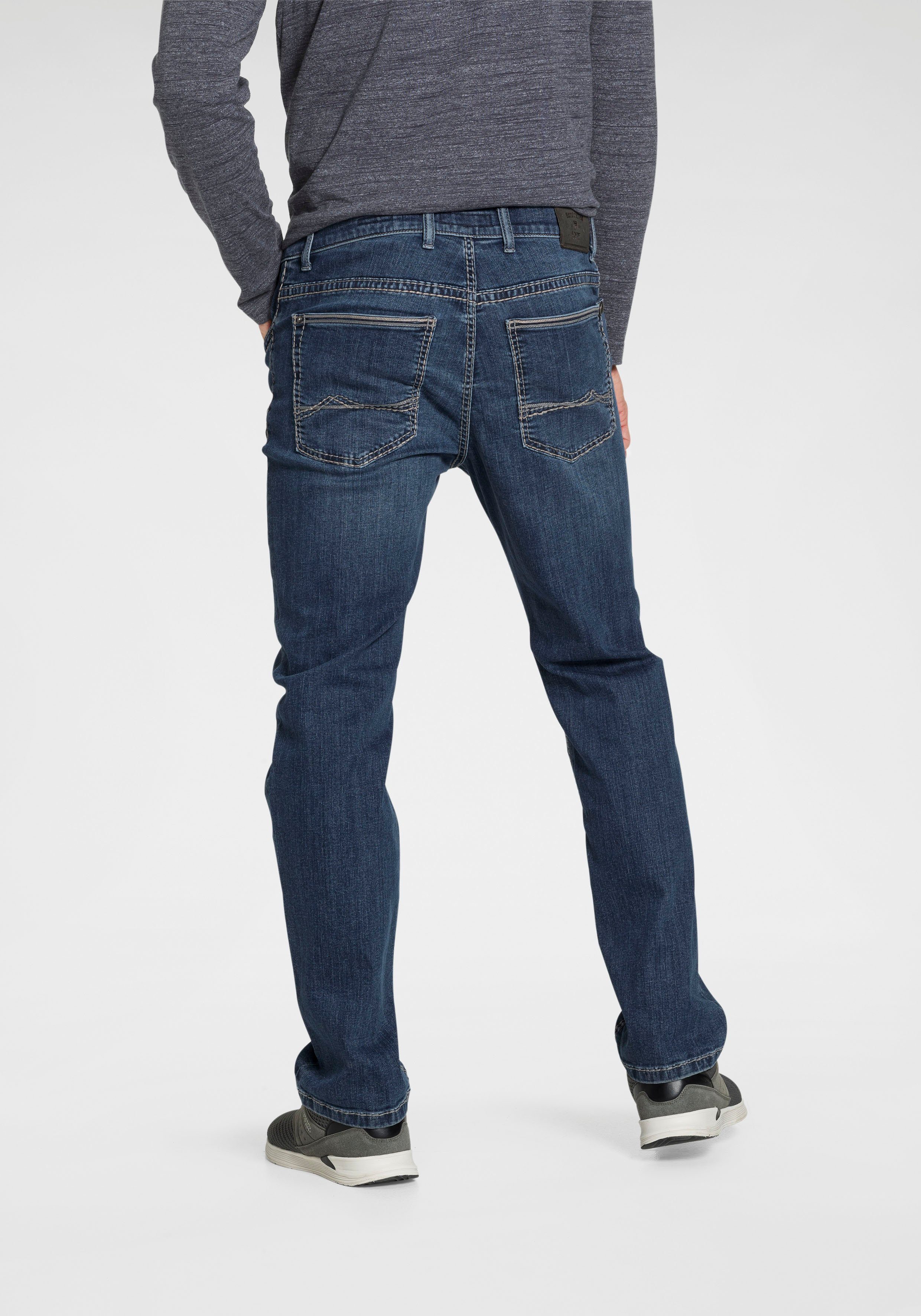 blue Rando used Pioneer Dicke Jeans Authentic Nähte Straight-Jeans