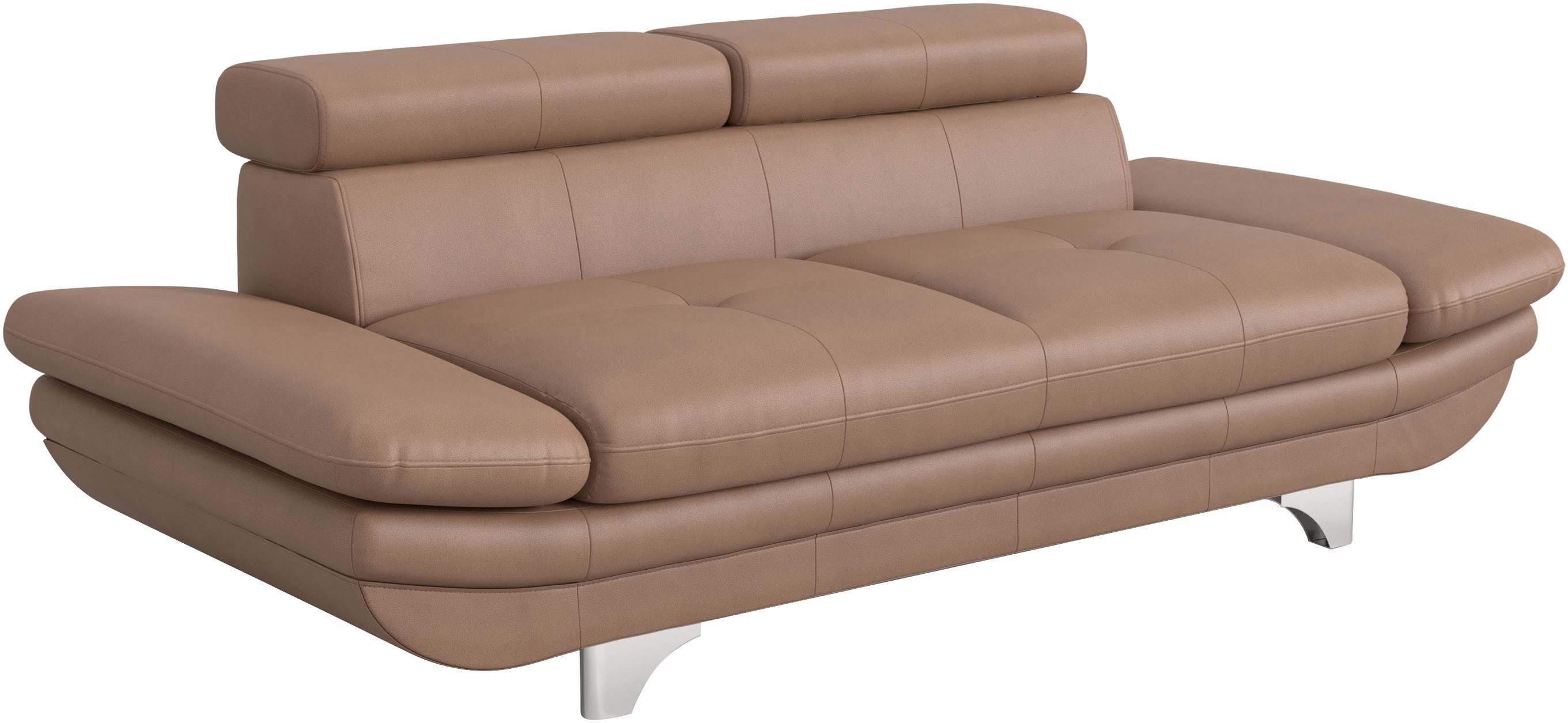COTTA 2-Sitzer Enterprise, Big-Sofa, mit Armteilverstellung & Kopfteilverstellung