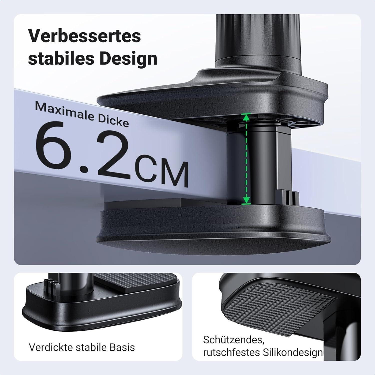 LuxusKollektion Handy-Halterung Handyhalterung Schwanenhals Klemme 90cm 360 Grad verstellbar – Bild 5 von 5