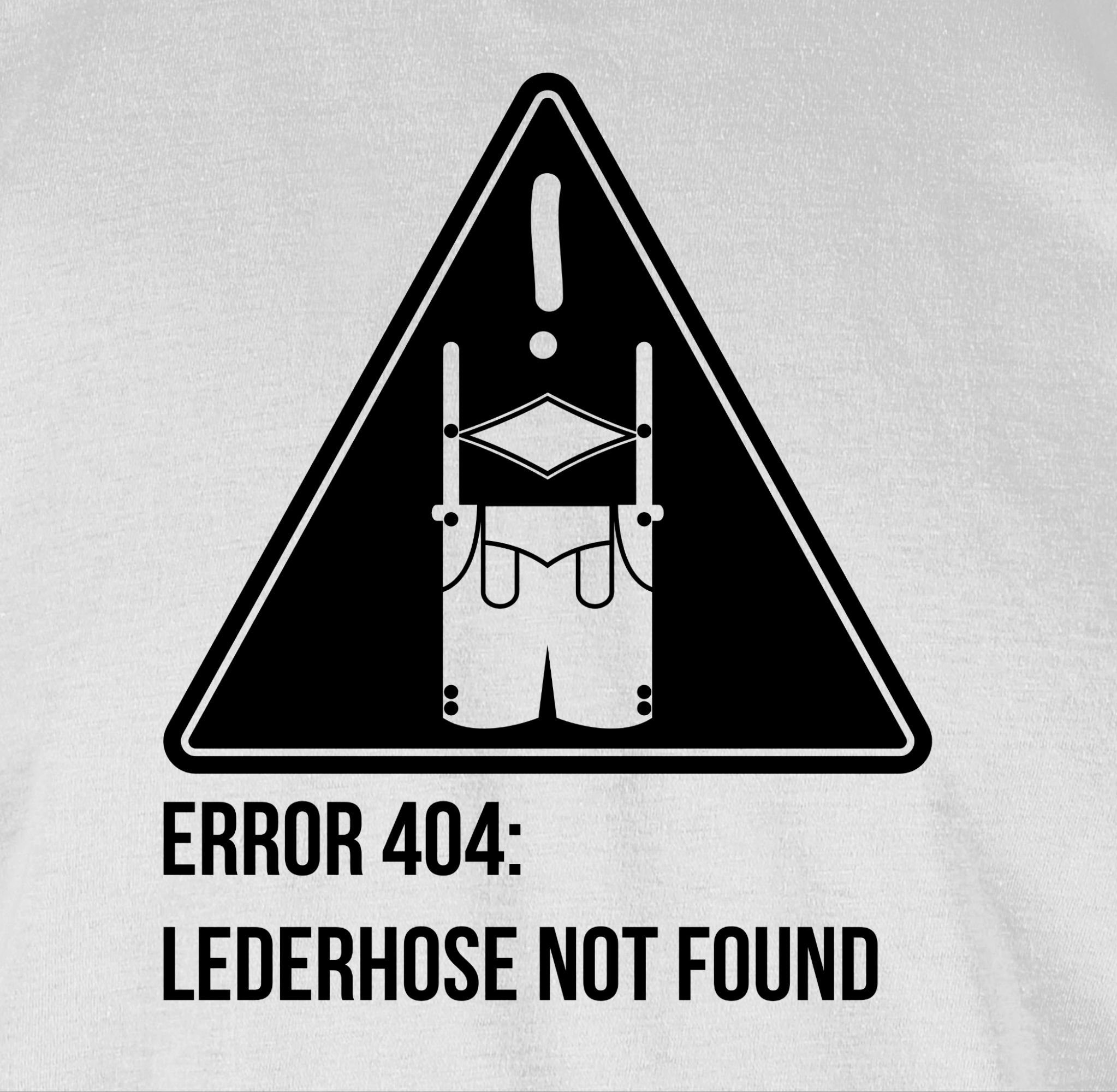 Oktoberfest Herren not 404: T-Shirt 2 Weiß Shirtracer Lederhose Error found für Mode