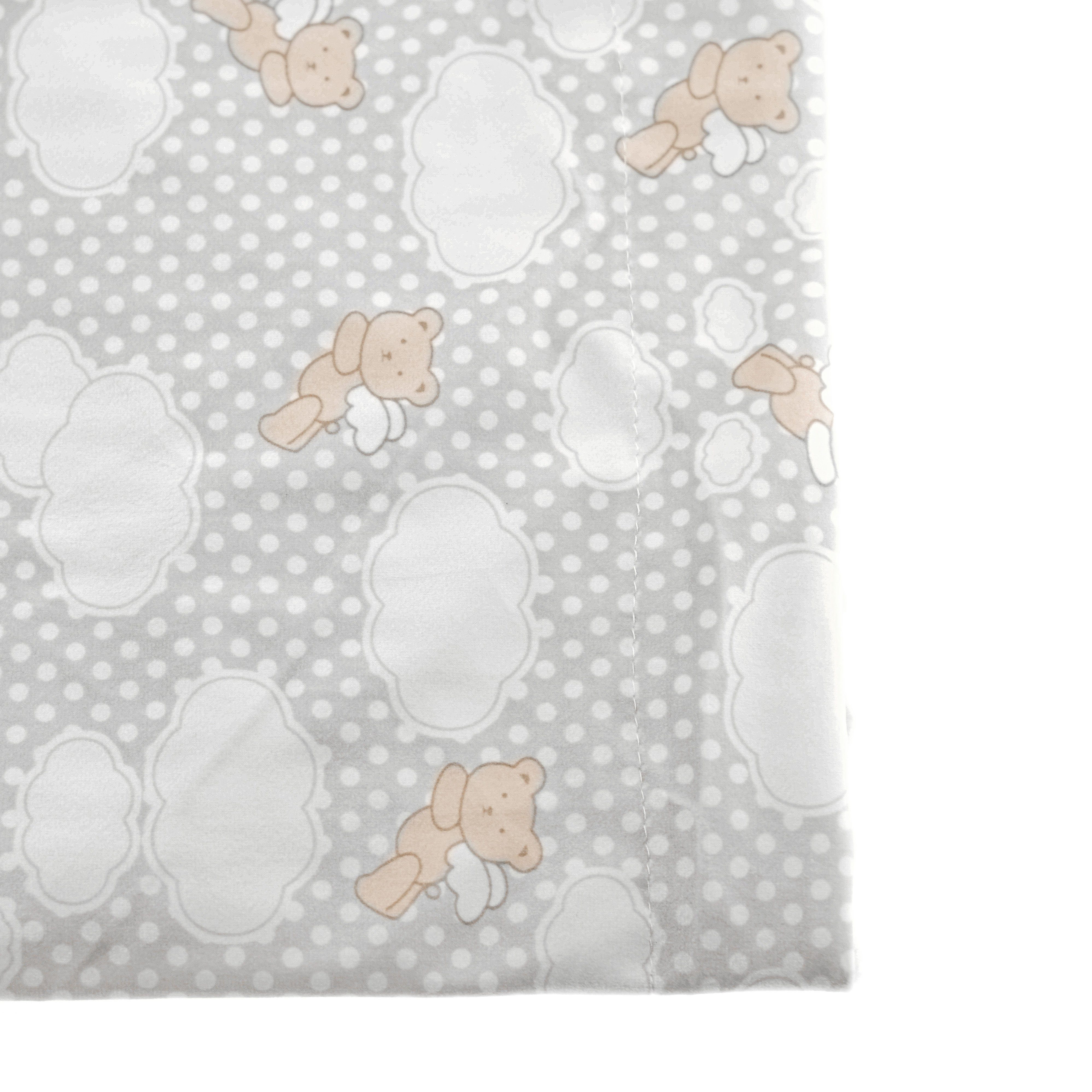 Babydecke Babydecke Doppellagig 75cm x 100cm mit Bären Mustern und Motiven, Almina