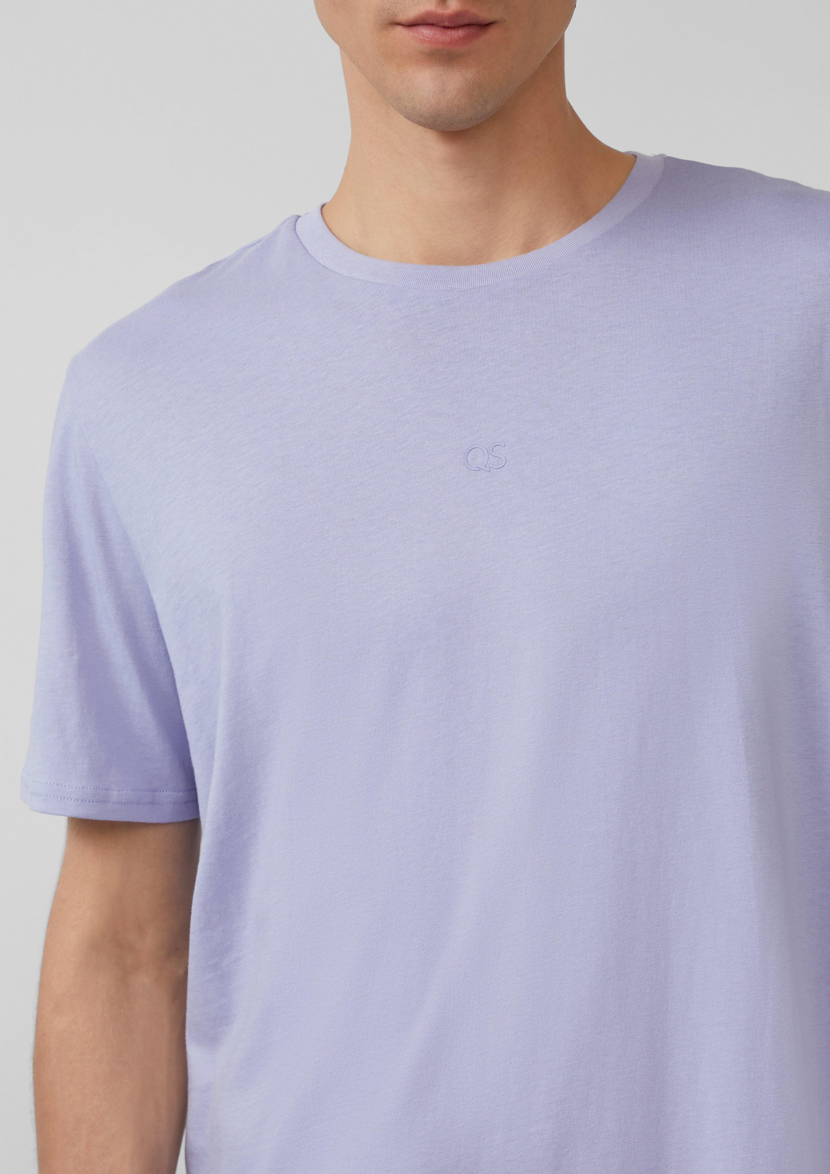 QS Kurzarmshirt T-Shirt mit Logo-Druck günstig online kaufen