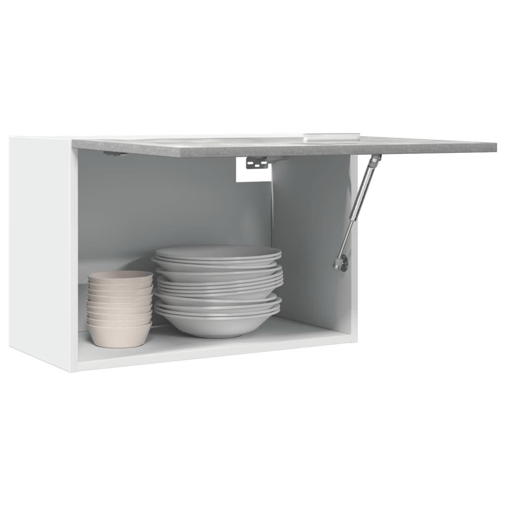 vidaXL Hängeschrank Hängeschrank Küchenschrank Betongrau 60x31x40 cm Spanplatte
