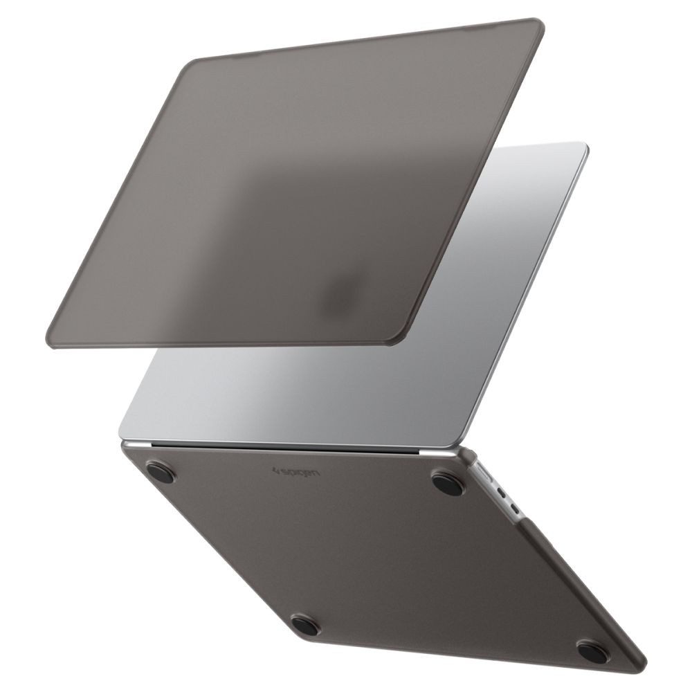 Spigen Laptop-Hülle Schutzschale Hartschale Notebookschutz 13 Zoll, halbtransparent, kratzfest, TPU-Füße, leicht