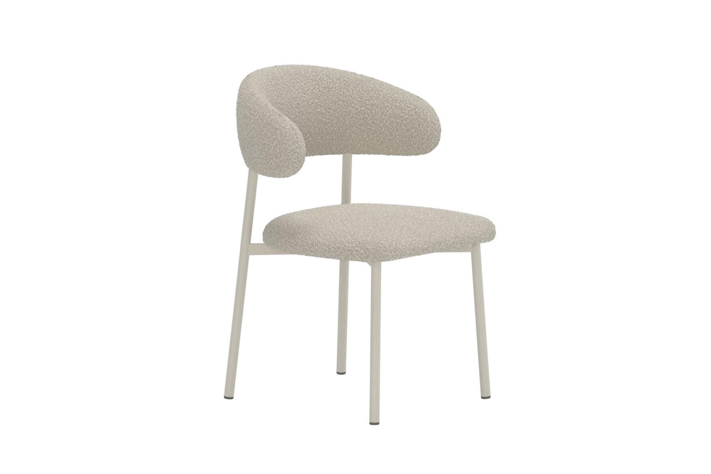 Venture Home Esszimmerstuhl 2er Set Lillholmen Esszimmerstuhl Bouclé beige. (2 St)