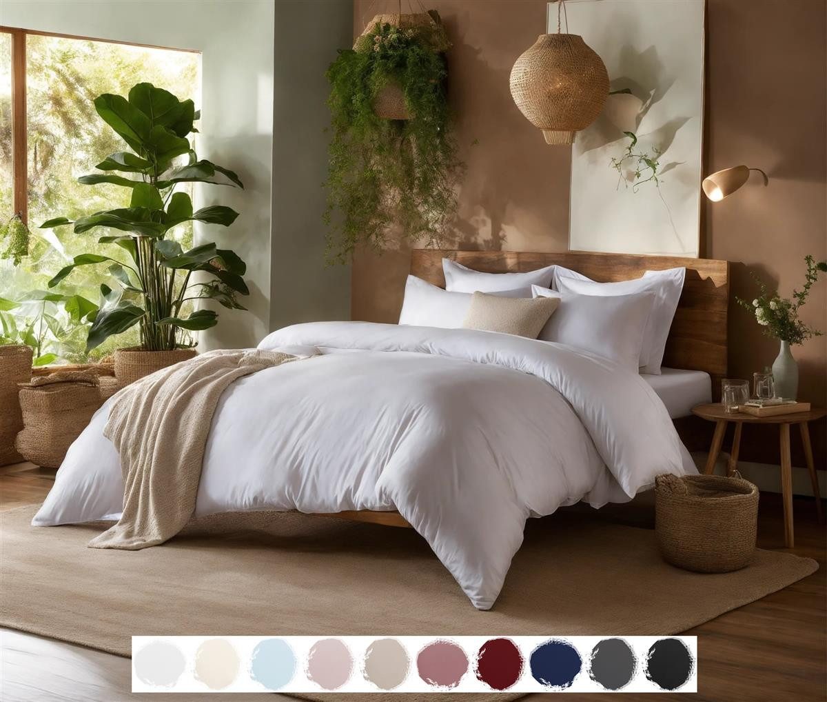 Carpe Sonno Bettwäsche Jersey 135x200 155x220 Bettbezug Einfarbig Baumwolle günstig online kaufen