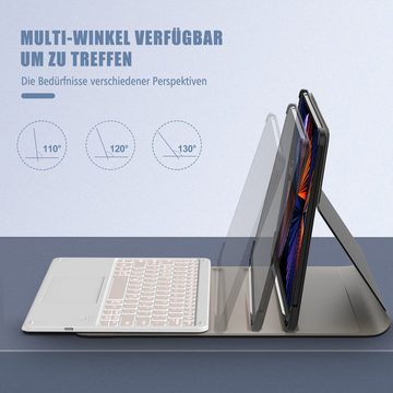 Tisoutec Tisoutec Tastatur Hülle für iPad Pro 12.9 Tablet-Tastatur