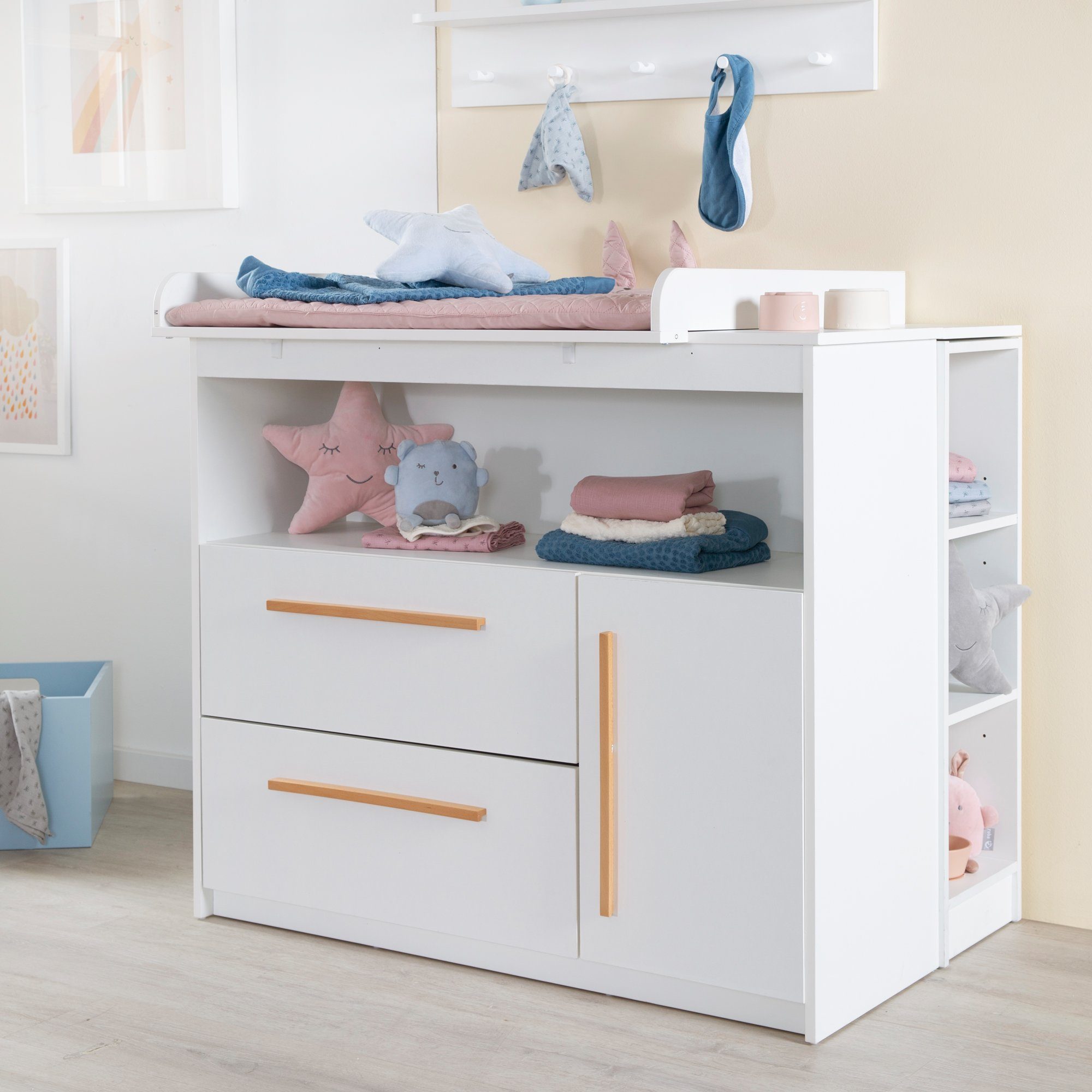 roba® Babyzimmer-Komplettset Lilo 3-teilig, Mitwachsend durch Höhenverstell günstig online kaufen