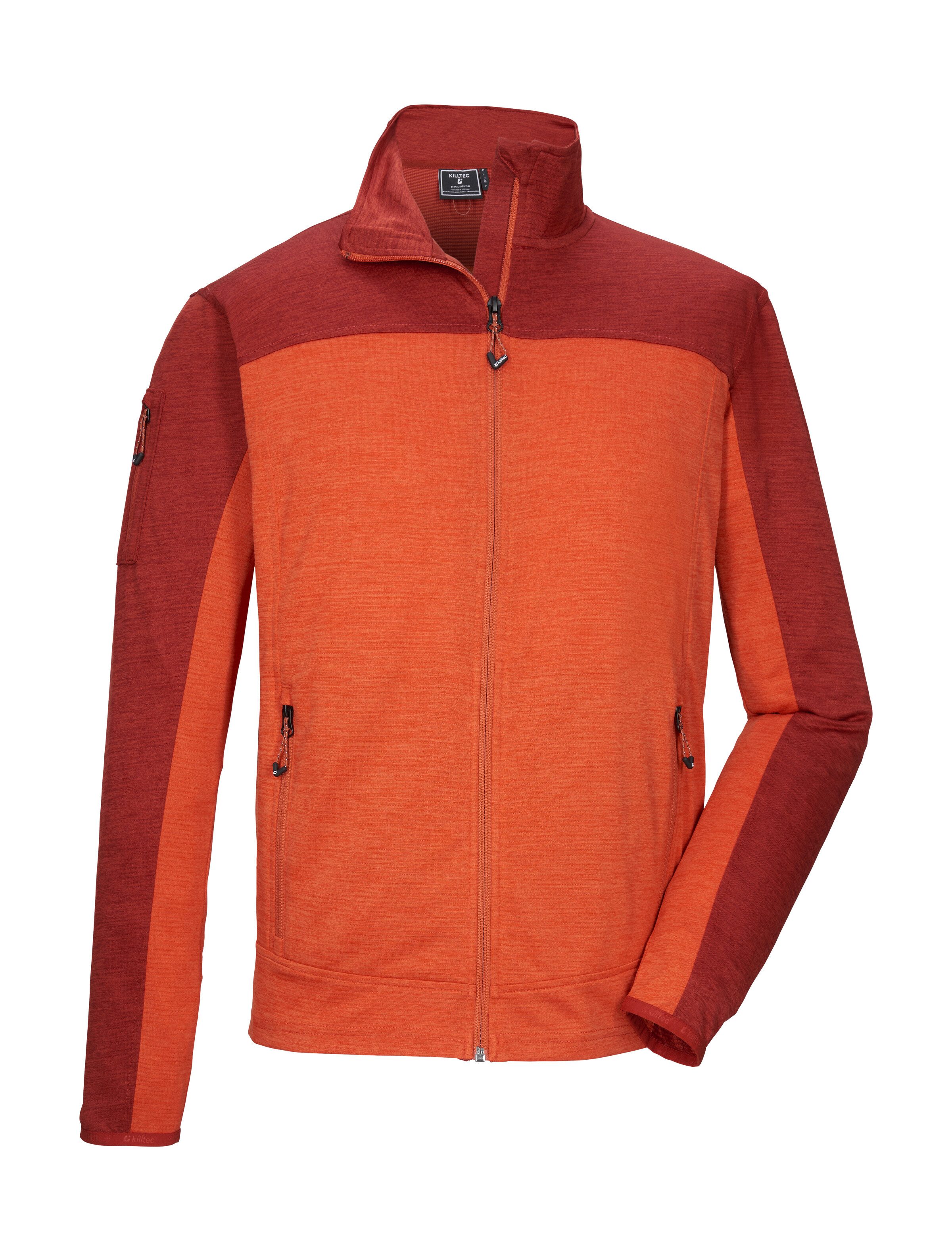 Killtec Strickjacke KOS 42 MN FLX JCKT Sportive Colourblock-Jacke, Kinnschutz, verschließbare Taschen