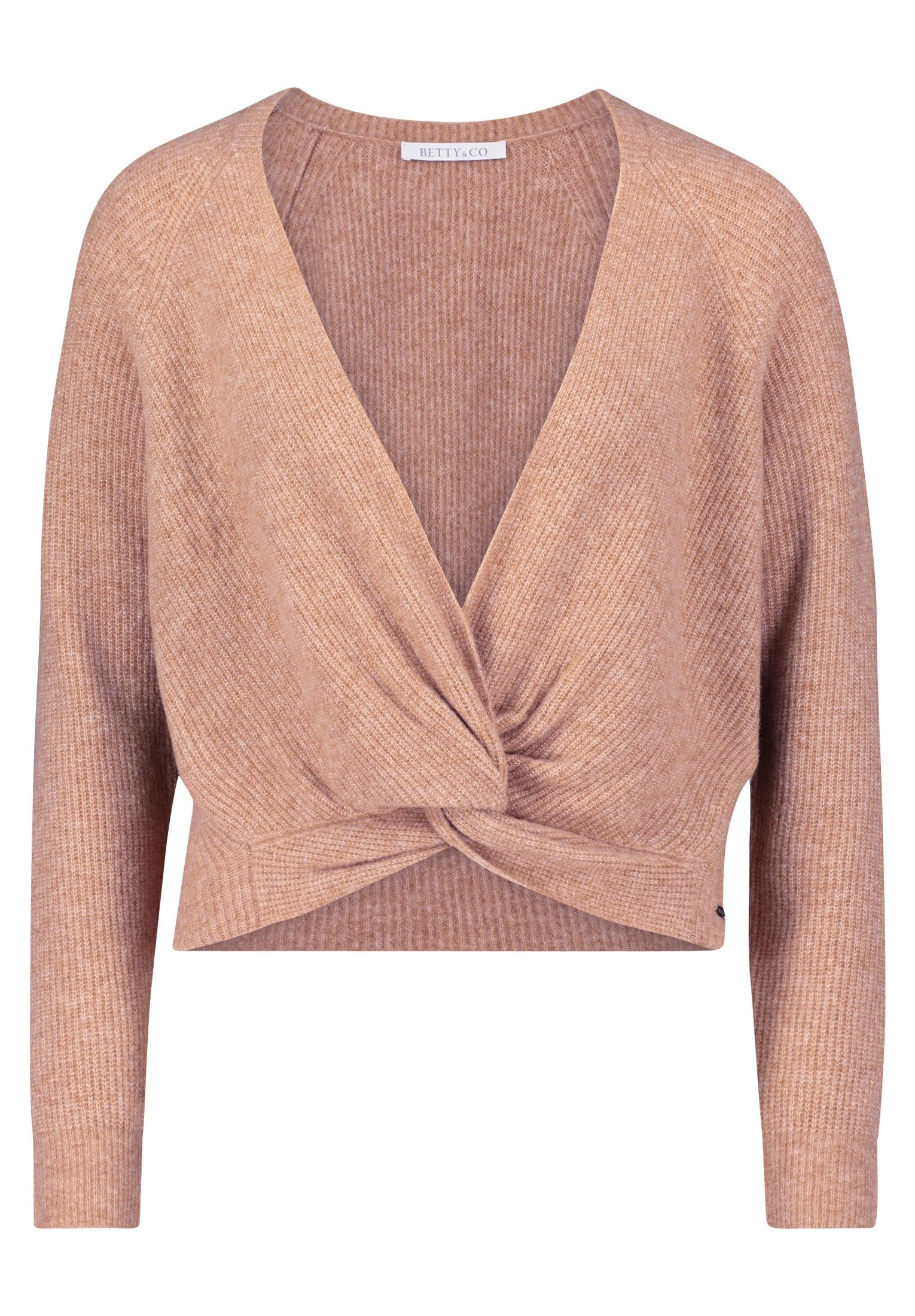 Betty&Co Strickpullover Damen Strickpullover mit V-Ausschnitt günstig online kaufen