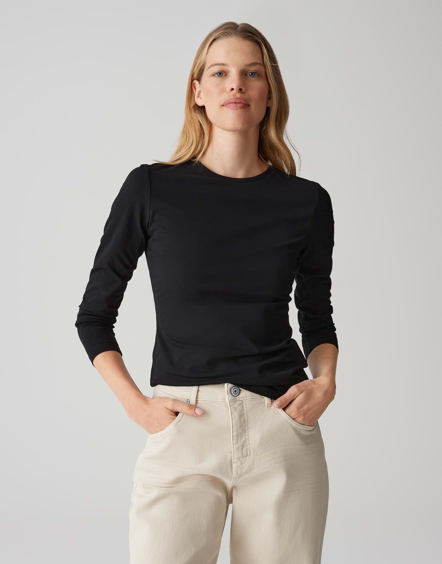 OPUS Langarmshirt Longsleeve SMILLA Slim aus günstig online kaufen