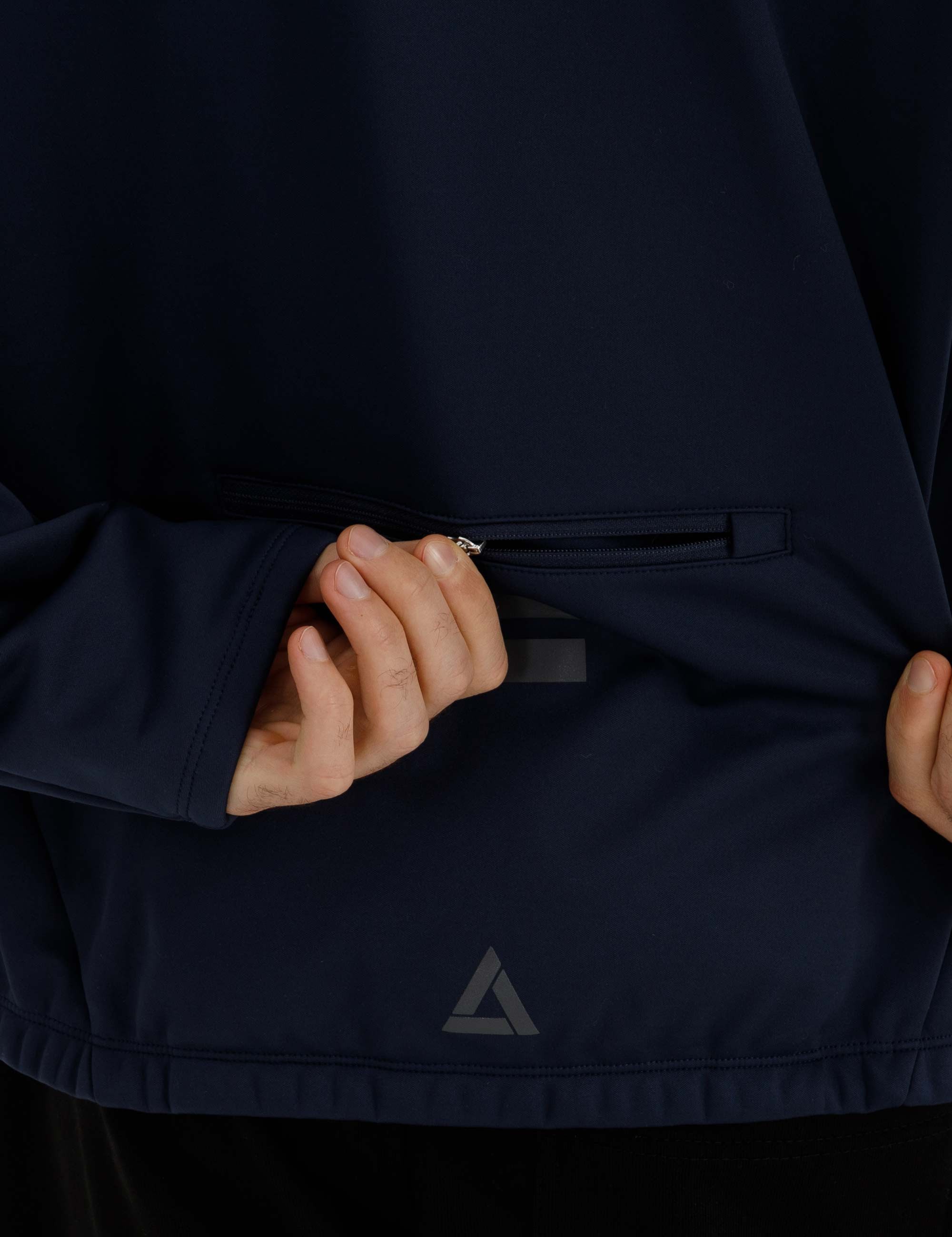 Airtracks Fahrradjacke Herren Winter Thermo Softshell Fahrradjacke Active Comfort Line (Softshell - Wind und Wasserdicht, Funktions Jacke) für die kalte Jahresz – Bild 4 von 4