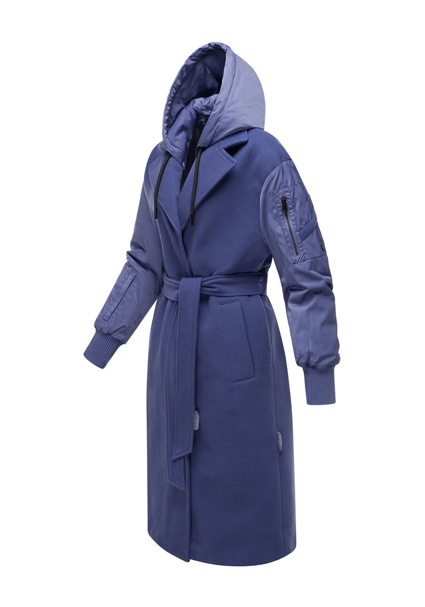 Marikoo Winterjacke Tjadee Langer Wickelmantel
