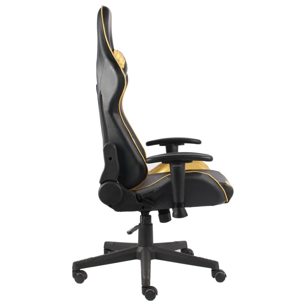 vidaXL Gaming-Stuhl Gaming-Stuhl Drehbar Golden PVC (1 St)