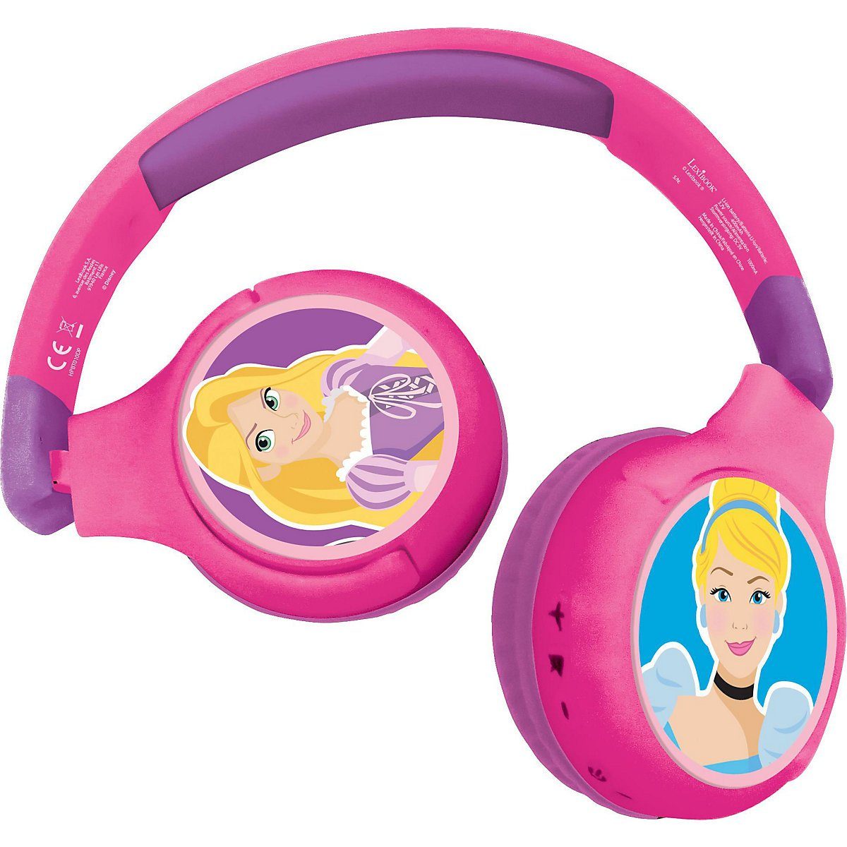 Disney Komfortable Lexibook® Kinder-Kopfhörer kabelose Bluetooth Prinzessin