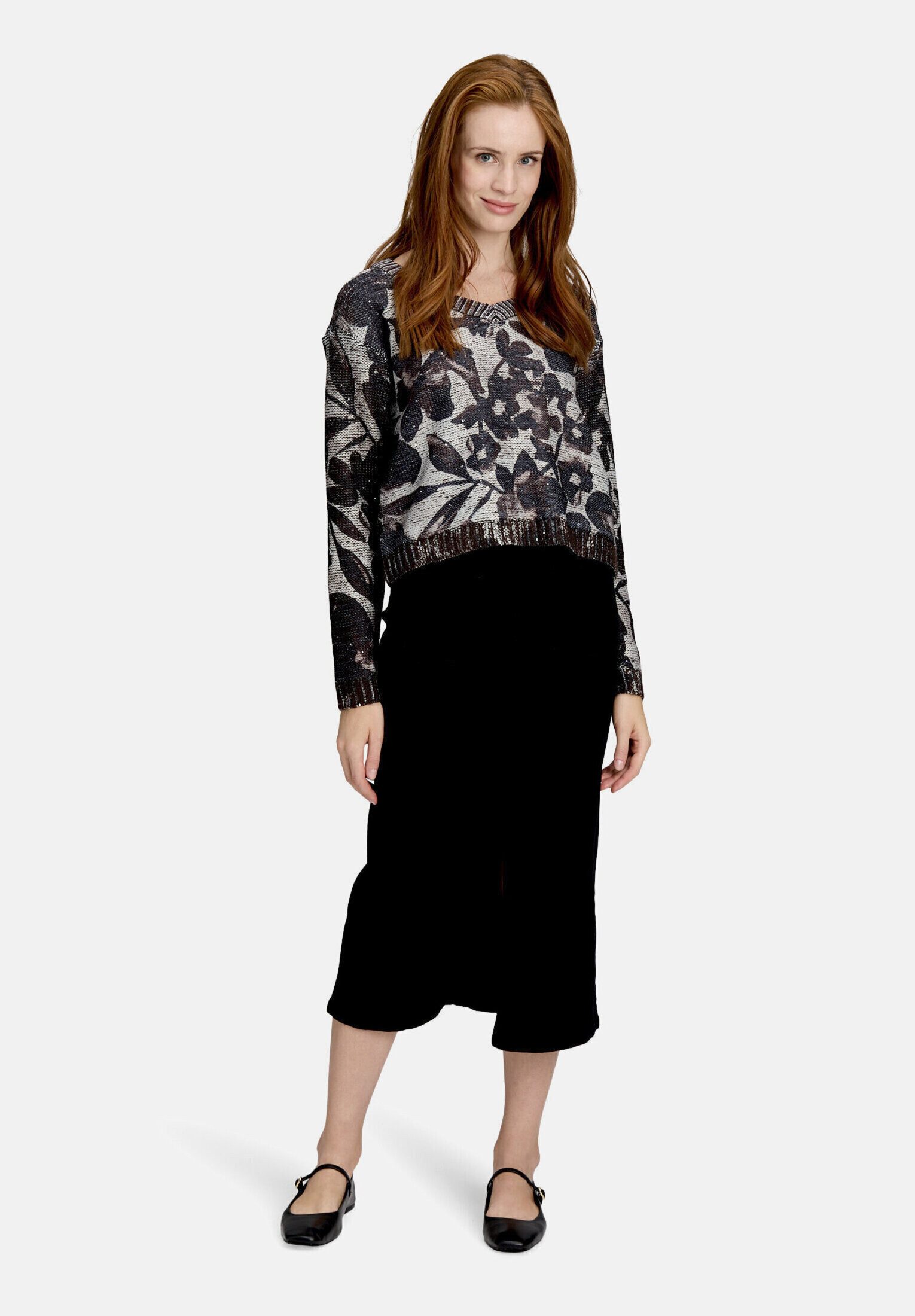 Betty Barclay Strickpullover Damen mit Pailletten (1-tlg)