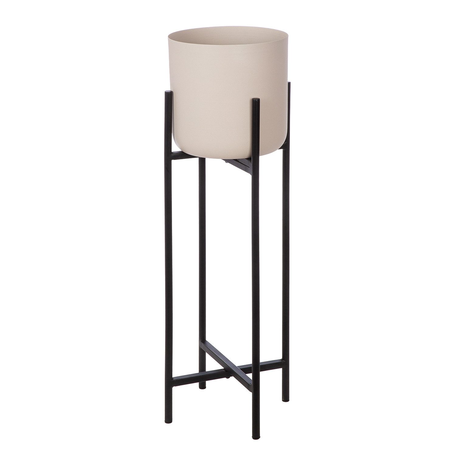 GILDE Übertopf LEILA 2er Set Übertopf - Eisen - nachtblau - Höhe 80cm x Ø 28cm - Deko (1x Übertopf, Übertöpfe - Topf für Pflanzen), Pflanztopf - Blumentopf - Topf - Pflanzkübel