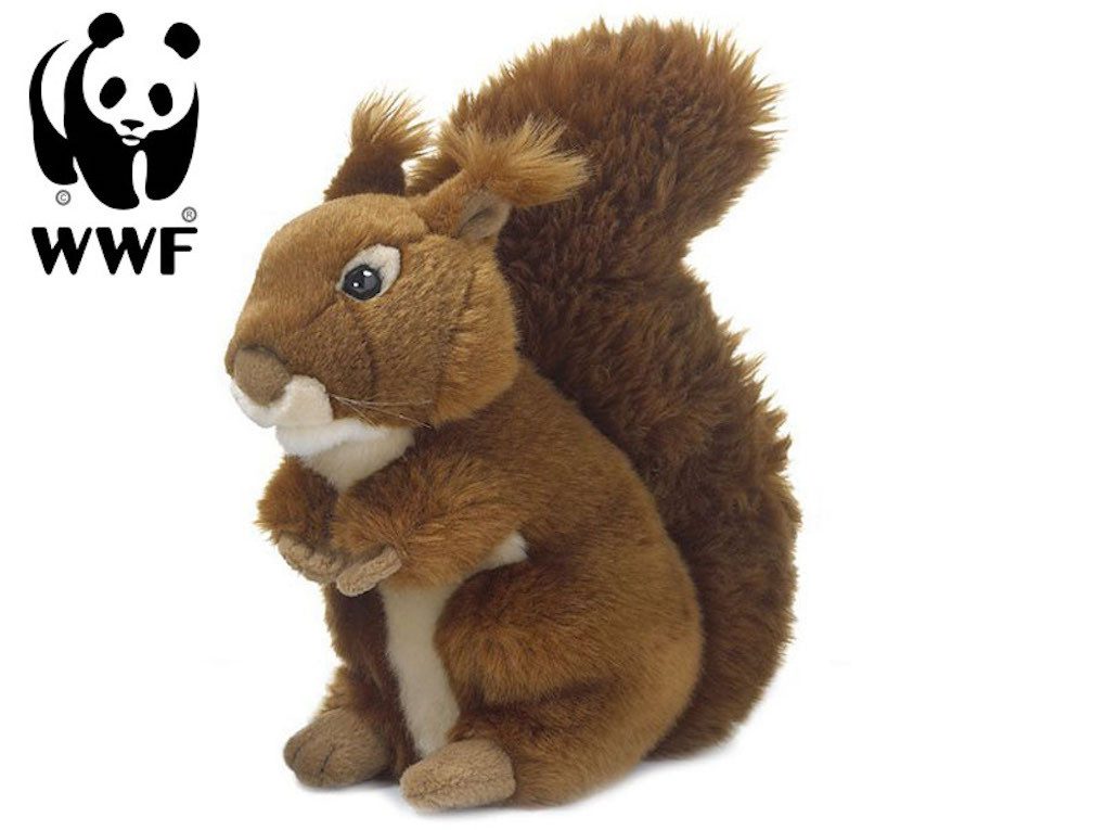 WWF Kuscheltier Plüschtier Eichhörnchen (23cm, sitzend), sitzend