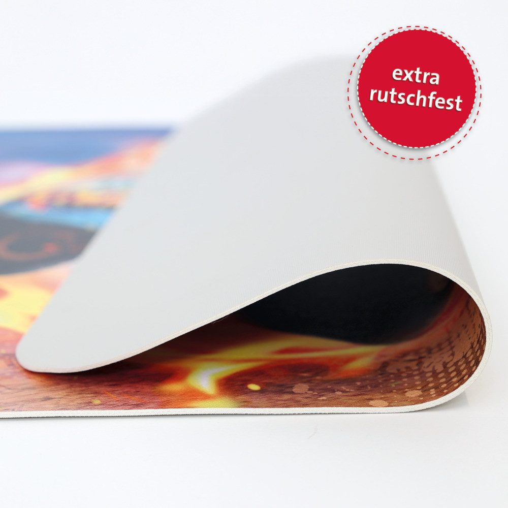 Roth Schreibtischunterlage Roth Schreib und Malunterlage Monstertruck 59x39cm Kunstleder