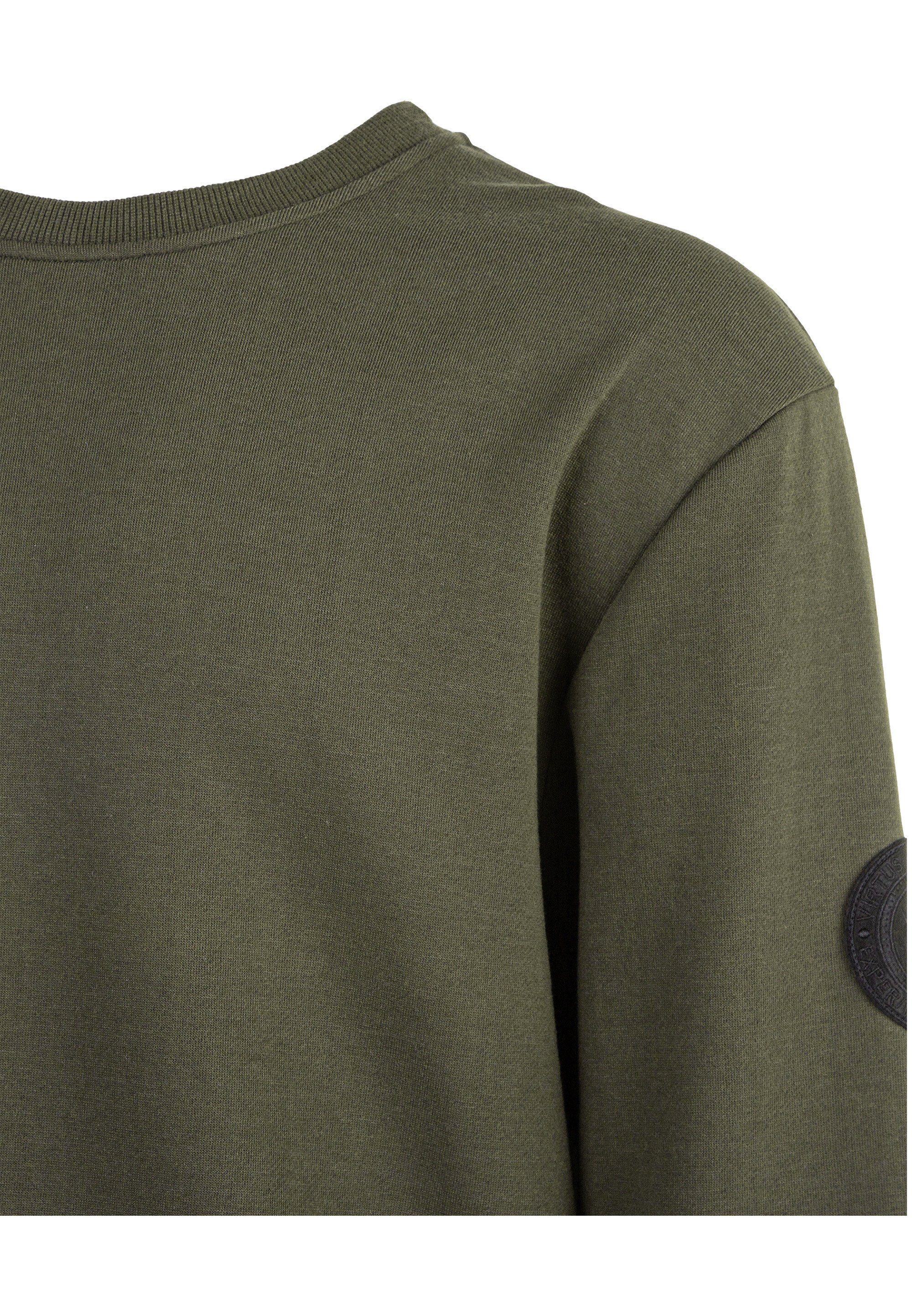 Sweatshirt Design dunkelgrün-grün Johnstu im komfortablen Virtus