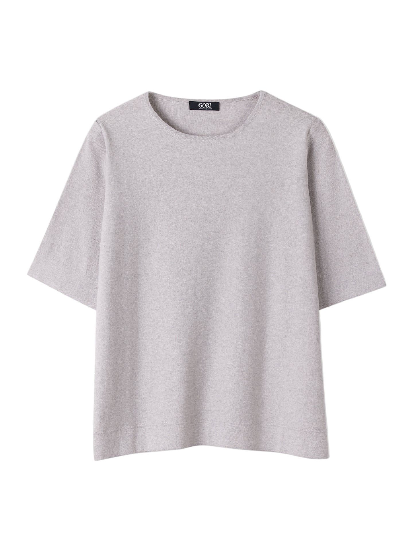 GOBI Cashmere T-Shirt T-Shirt mit Box-Cut aus Baumwoll-Seiden-Kaschmir-Mischung