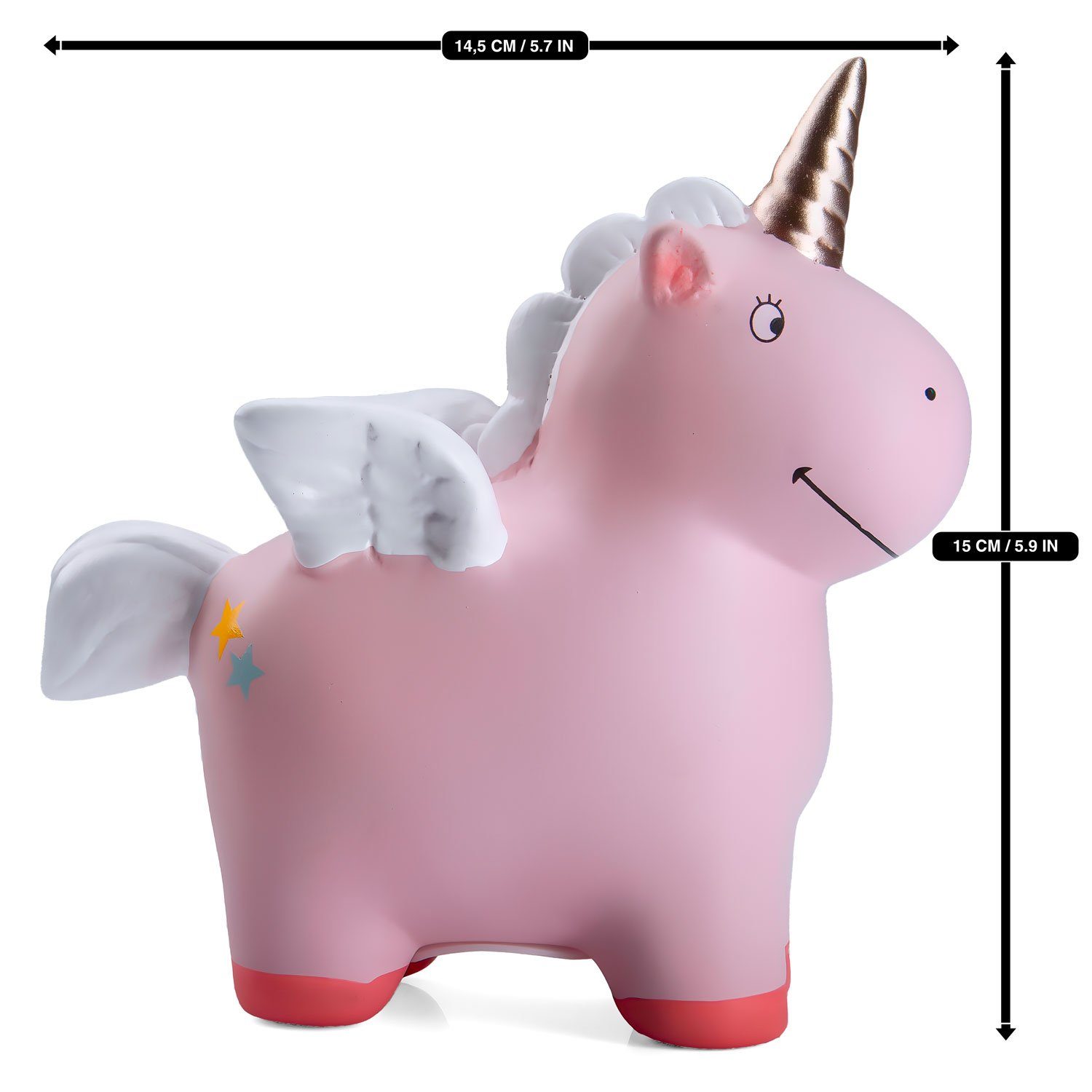Goods+Gadgets Spardose Keramik Spardose – Personalisierbar und beschreibbar für Kinder, (Spardose, Sparbüchse), zum Beschriften