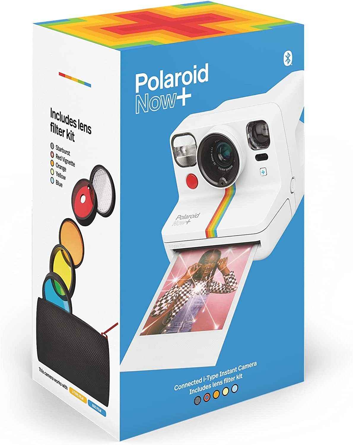 Polaroid NOW+ Generation 2 schwarz Sofortbildkamera (1 MP, USB, inkl. set)