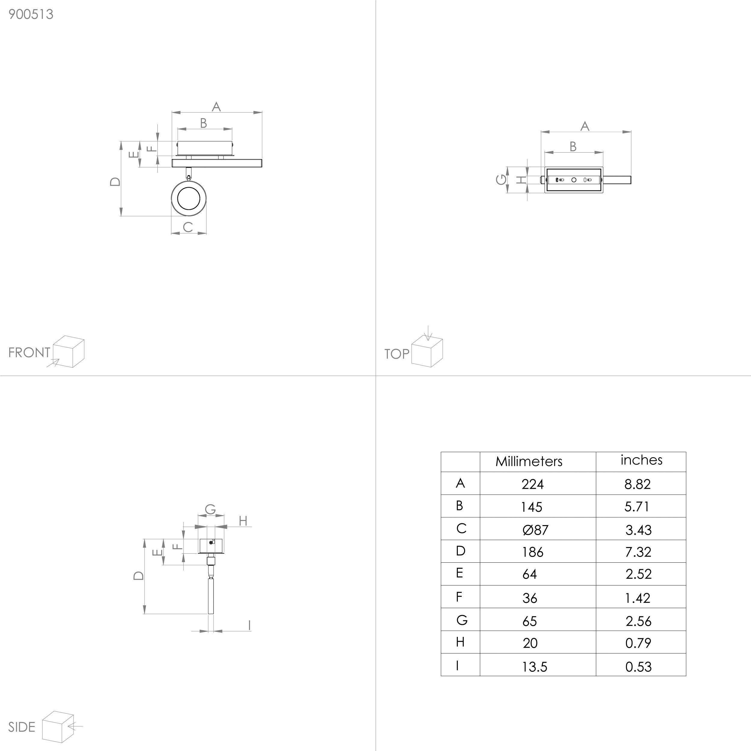 - EGLO 3,2W 2,2W Warmweiß, LED schwarz in aus Stahl integriert, CARDILLIO Deckenspot Alu, fest - Warmweiß Deckenspot und 2,