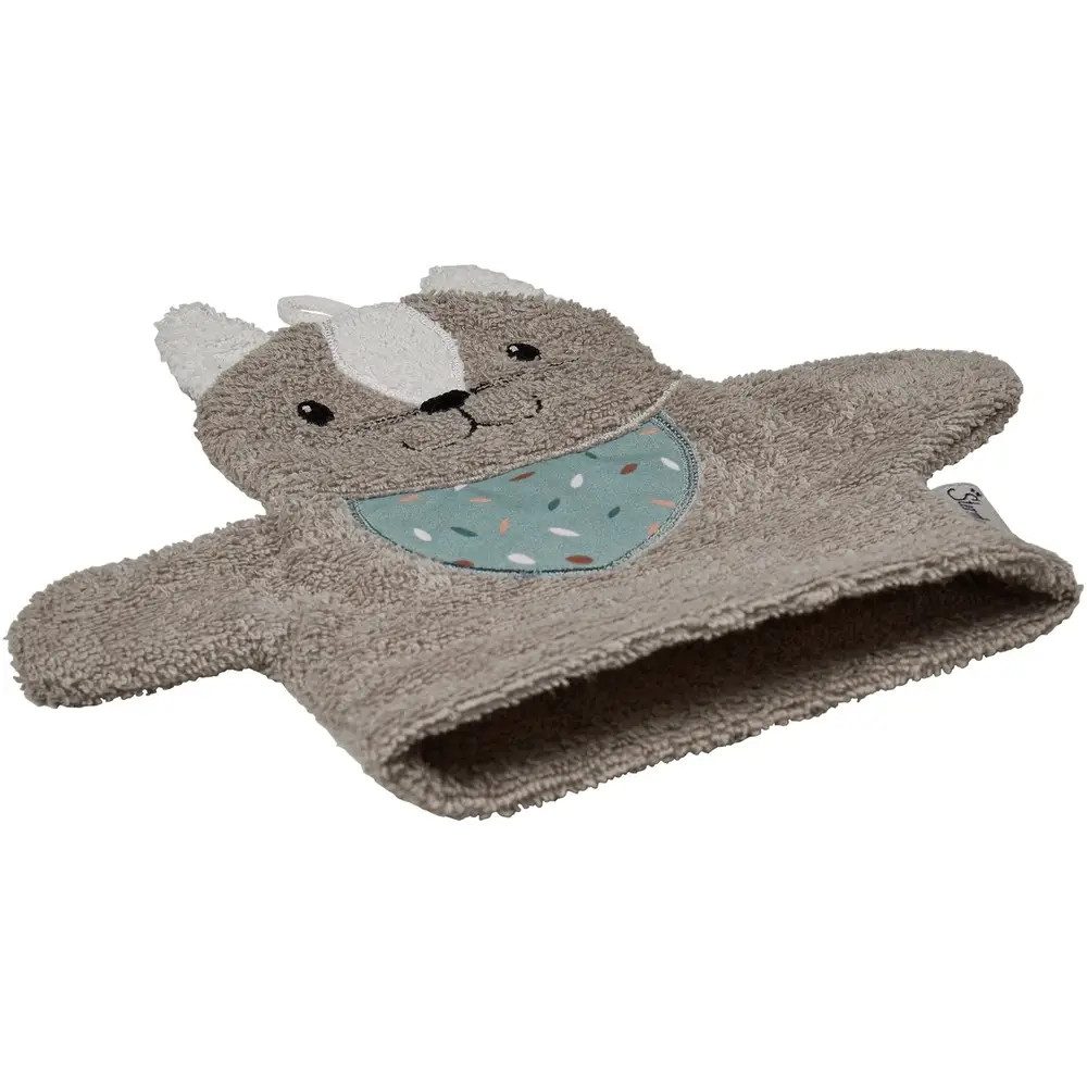 Sterntaler® Waschlappen Sterntaler Waschhandschuhe Katze Lilly, grau – Bild 2 von 5