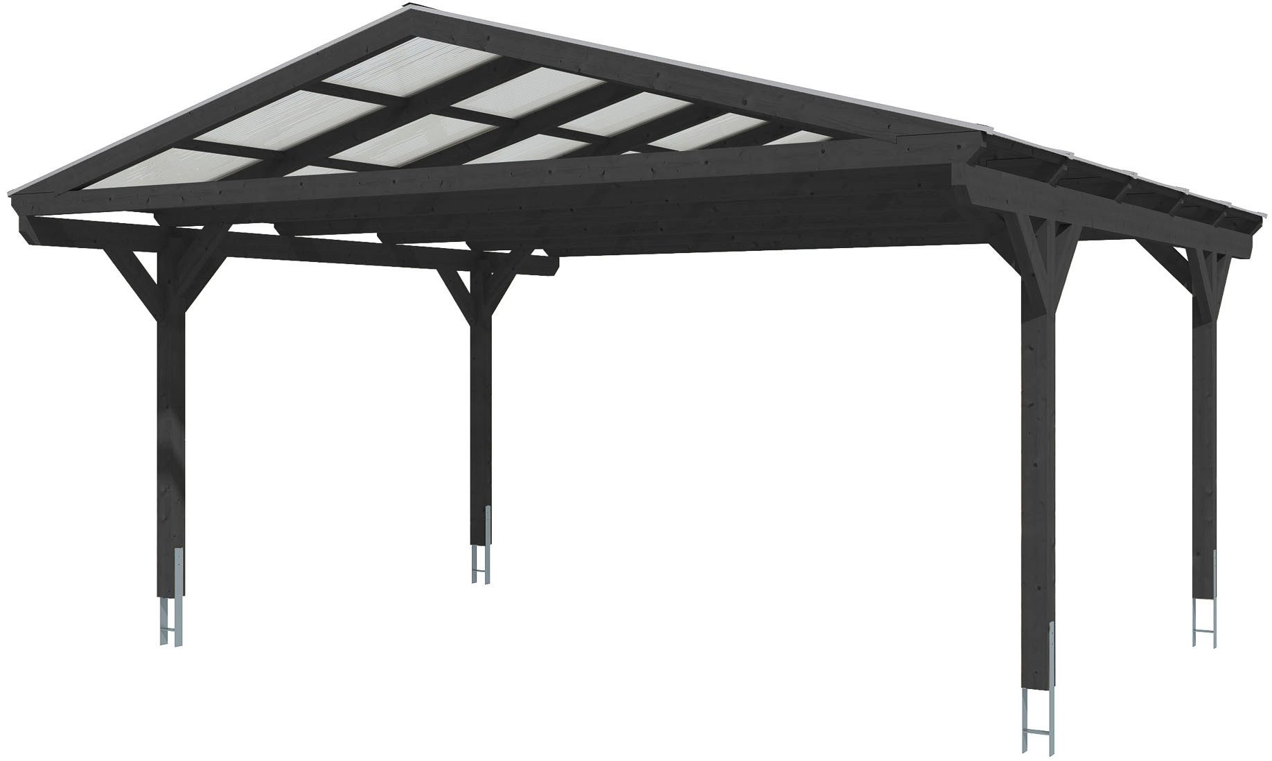 Skanholz Doppelcarport Westerwald, BxT: 570x541 cm, 308 cm Einfahrtshöhe