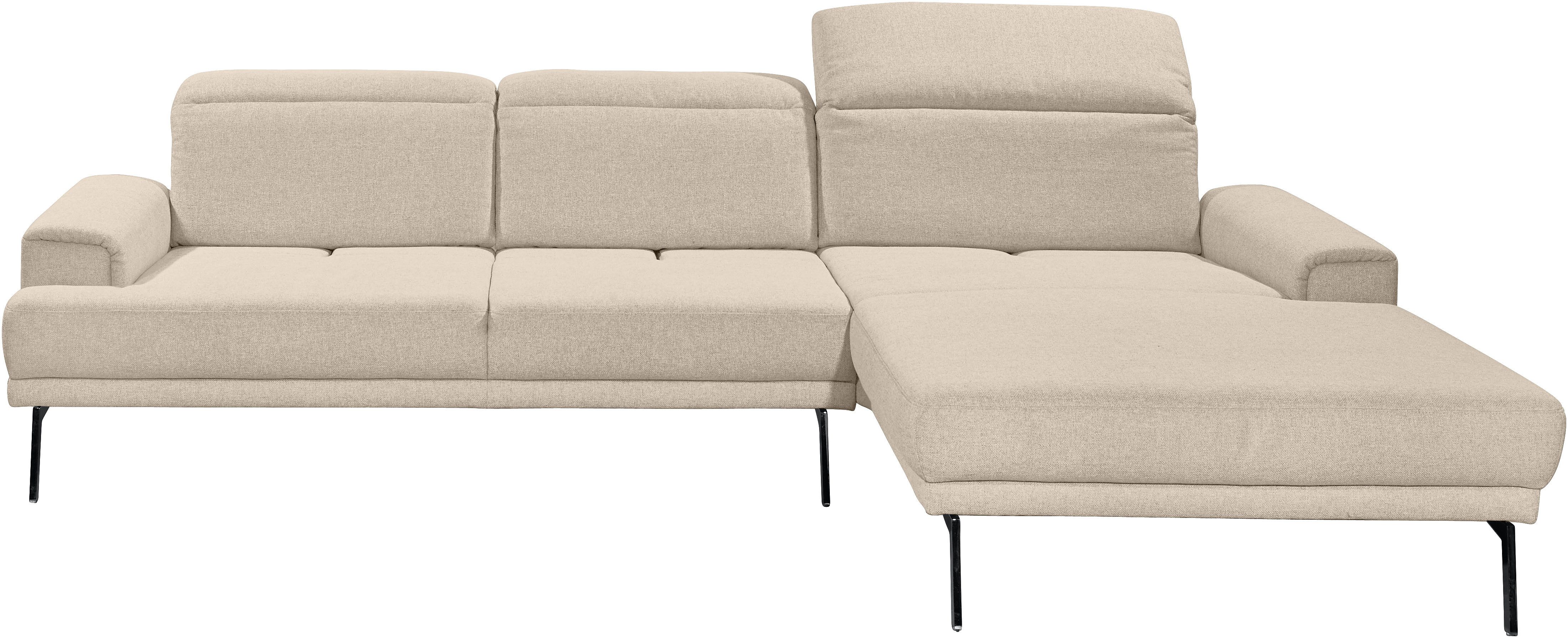 Musterring Ecksofa MR 4580, mit Kopf- und Sitztiefenverstellung, Metallfuß chrom, 288 x 193/220cm