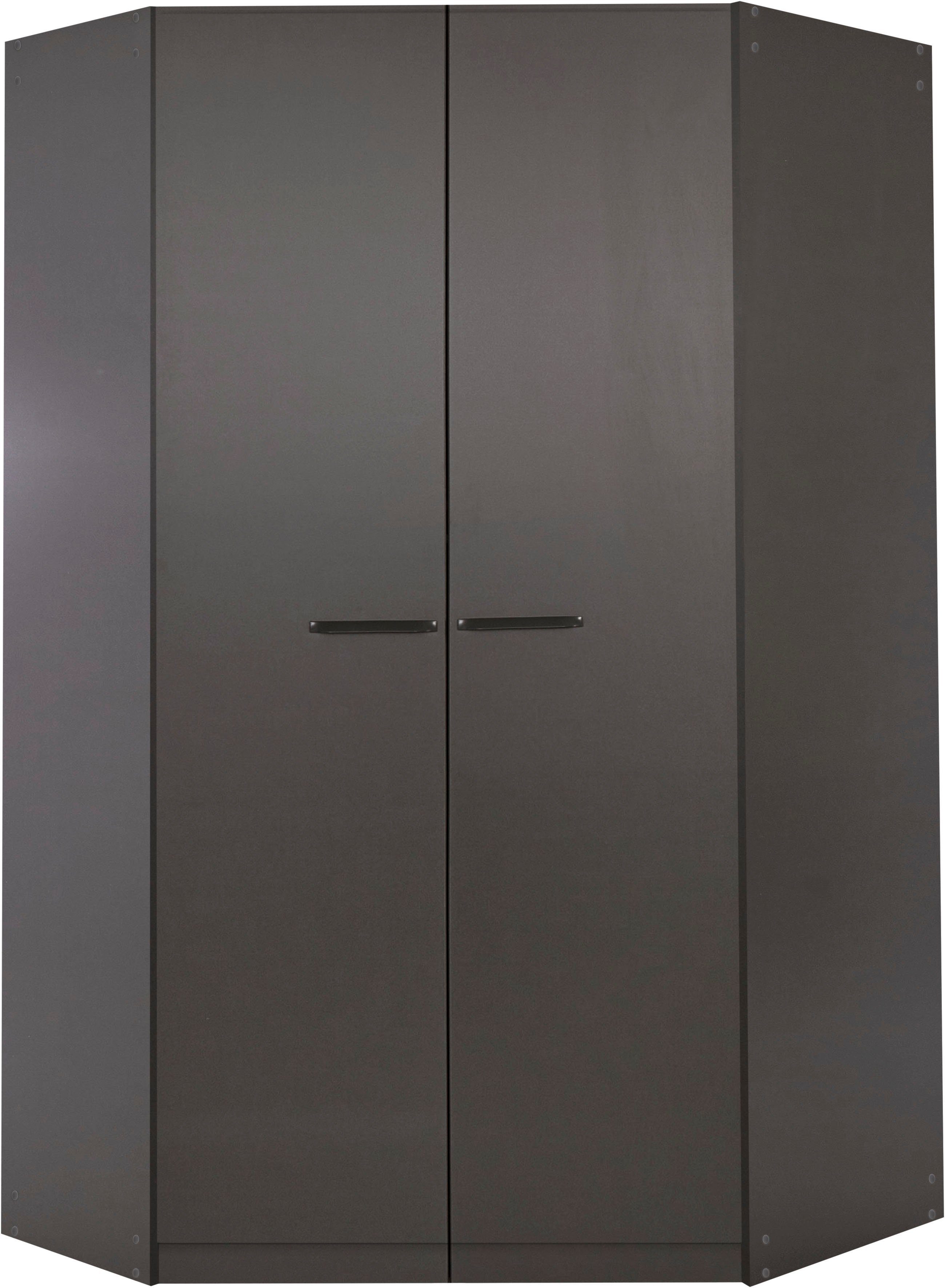 Fächern inkl. Vandor mit 6 Stoff-Organizer Eckschrank Graumetallic rauch