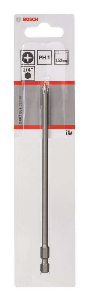 Thumbnail - BOSCH Kreuzschlitz-Bit, Schrauberbit Extra-Hart - PH 1 x 152 mm