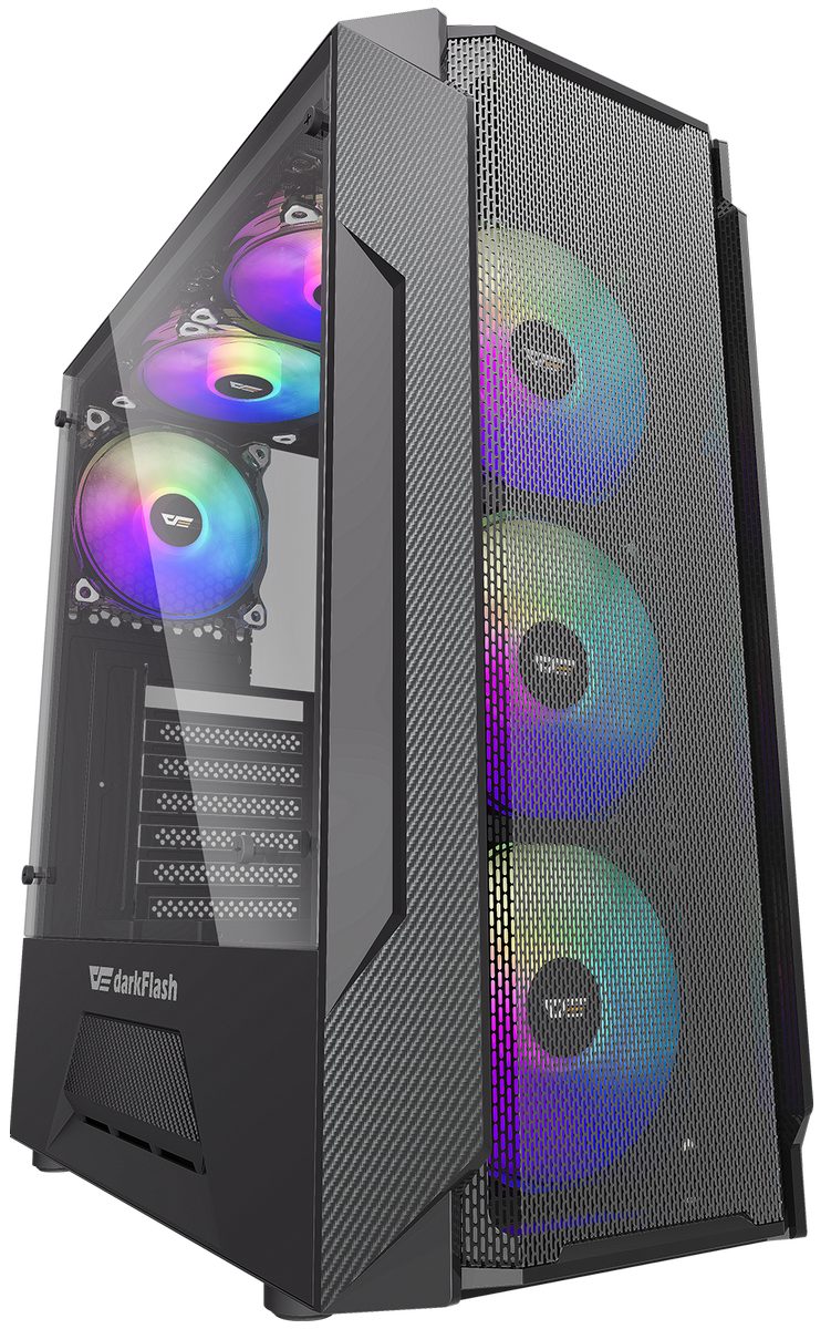 Darkflash Gaming-Gehäuse Leo Tower USB3.0 Компьютеры и фото Gamer Case Корпуса ПК bis zu 6 Lüfter Seiten